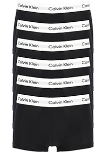 handtekening Verbieden Leger Actie 6-pack: Calvin Klein low rise trunks, lage heren boxers kort, zwart -  Shop de nieuwste voorjaarsmode