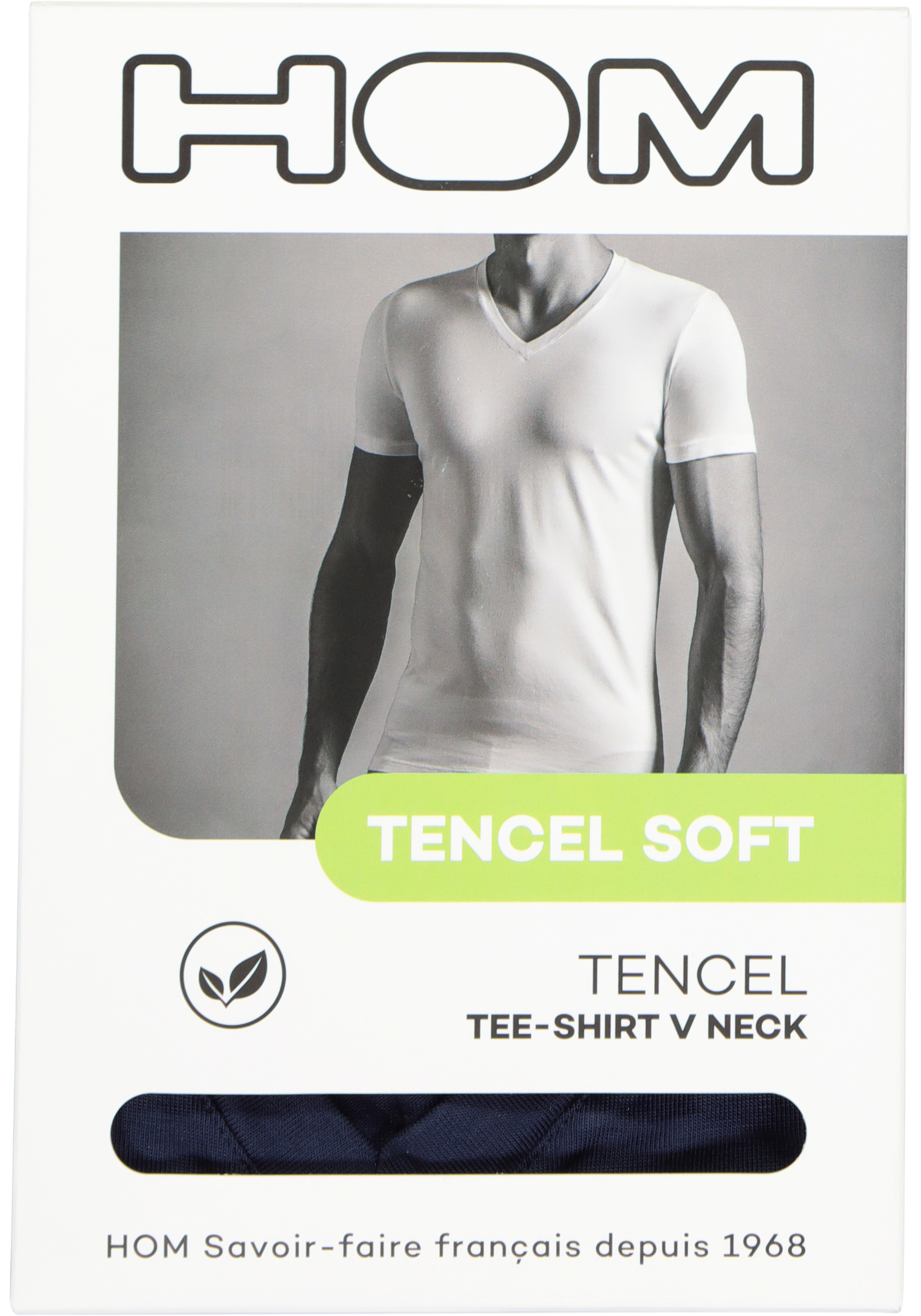 HOM Tencel soft tee-shirt v neck (1-pack), heren T-shirt V-hals