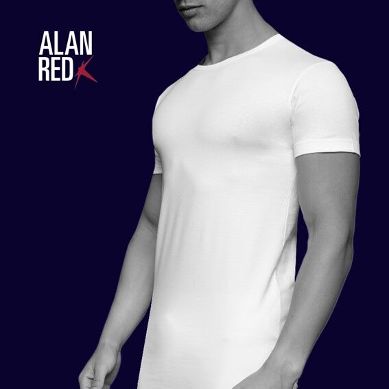 Mathis Geven lexicon ALAN RED T-shirts Ottawa (6-pack), O-hals stretch, wit - SALE tot 50%  korting - Gratis verzending en retour
