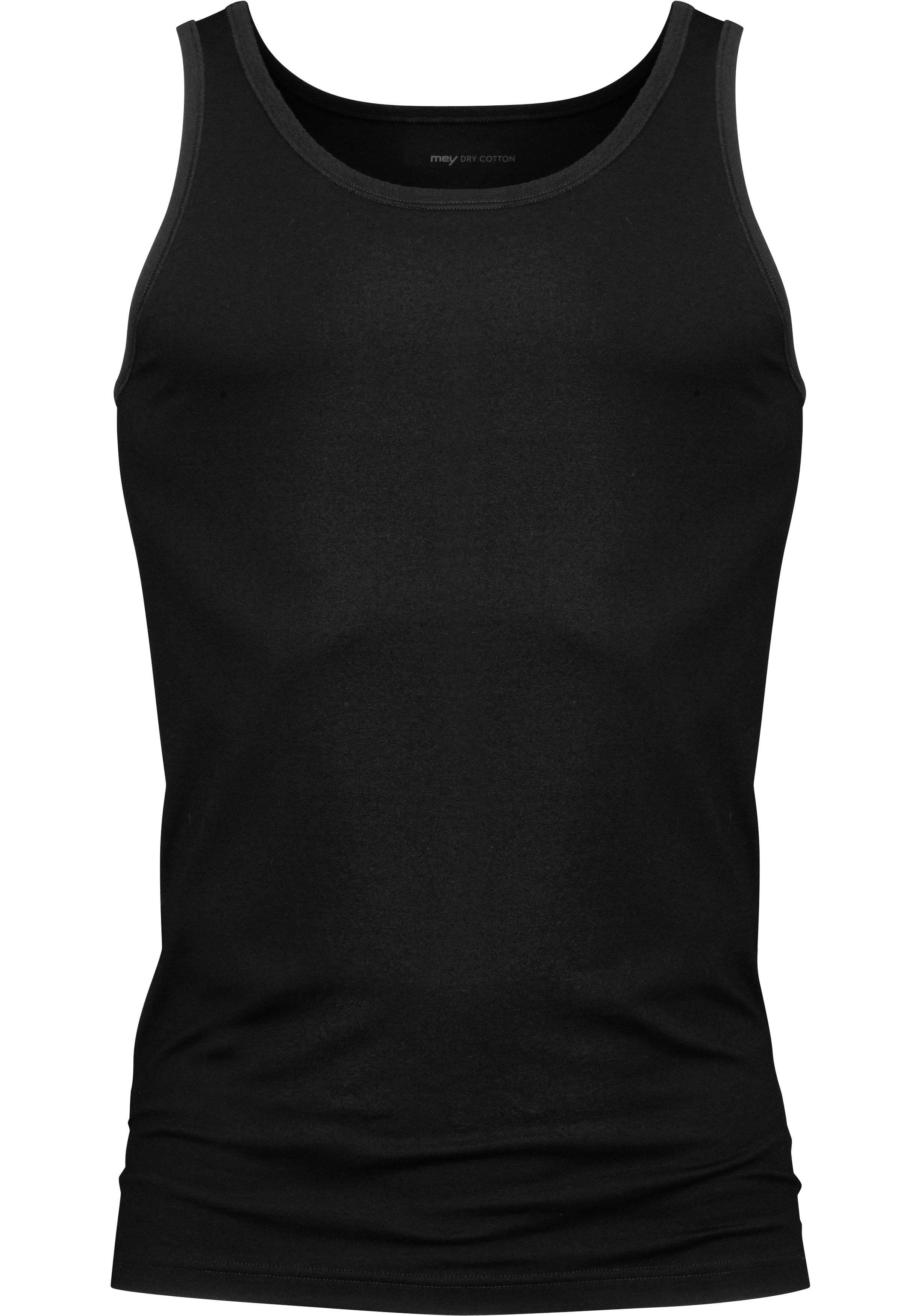 bron struik omroeper Mey Dry Cotton athletic shirt (1-pack), heren singlet, zwart - Zomer SALE  tot 50% korting
