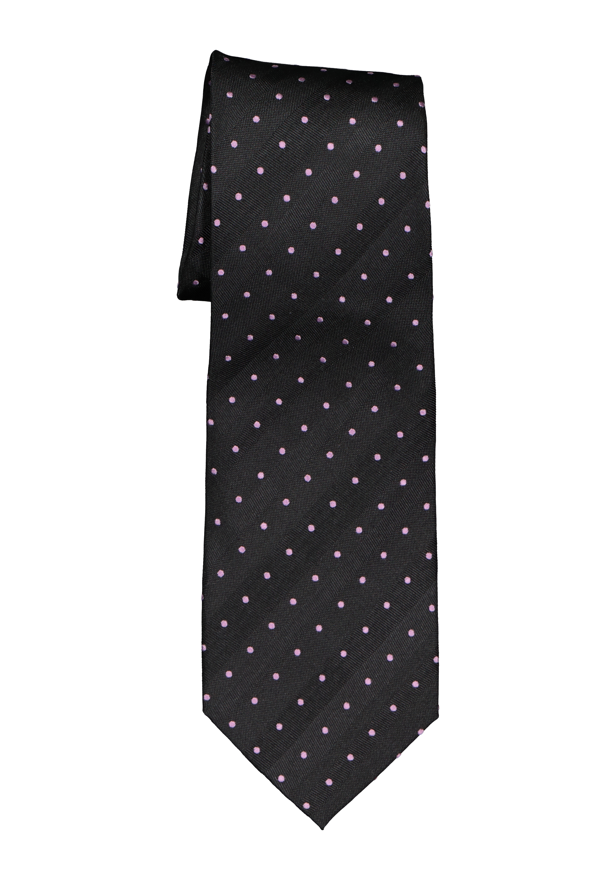 Birma textuur Desillusie Eterna stropdas, zwart met roze stip - bestel uw stropdas online. Gratis...
