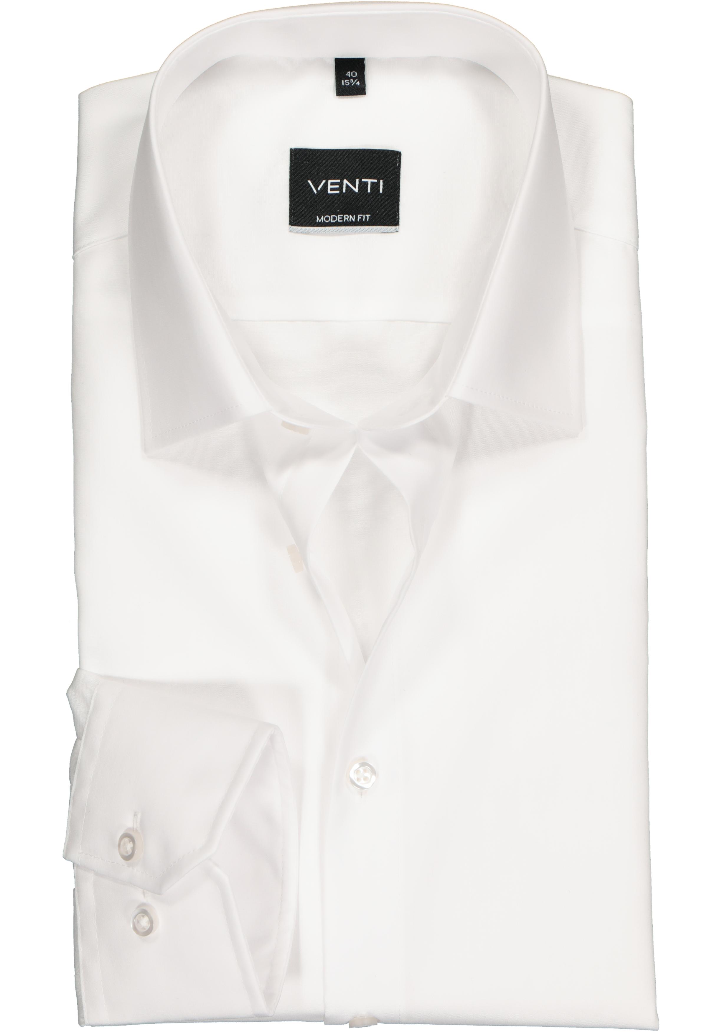 Venti Modern Fit overhemd, mouwlengte wit - Gratis bezorgd