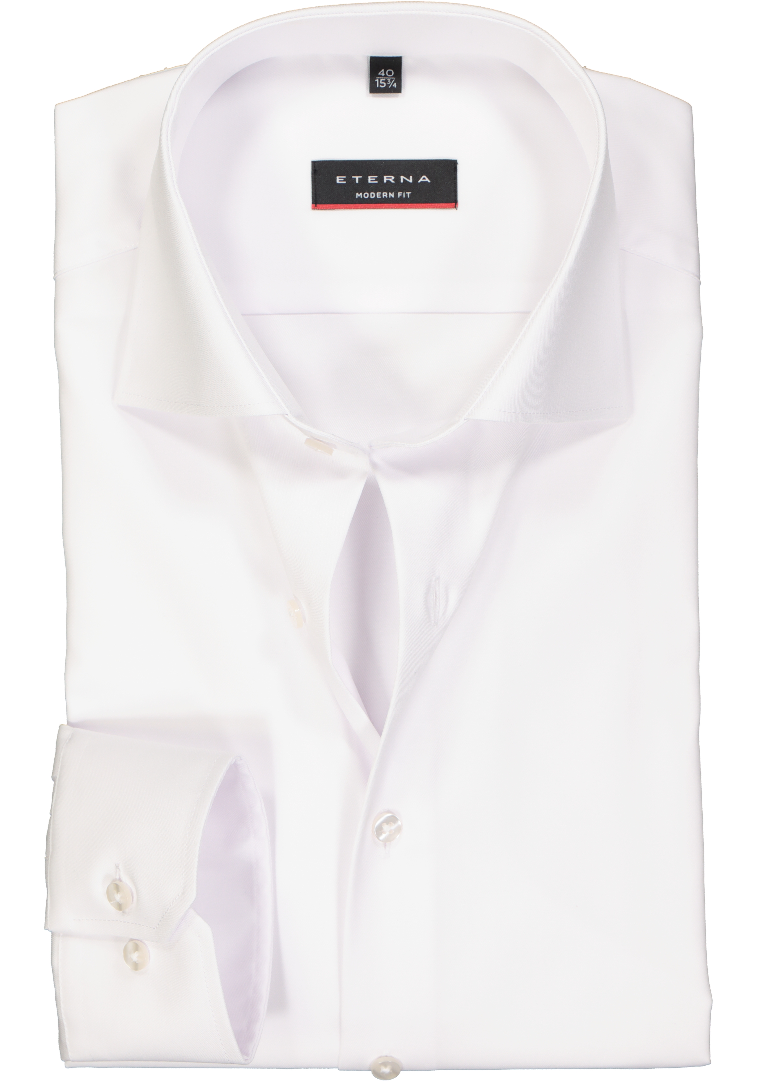 beeld Besnoeiing Middelen ETERNA modern fit overhemd, niet doorschijnend twill heren overhemd, wit -  Zomer SALE tot 70% korting