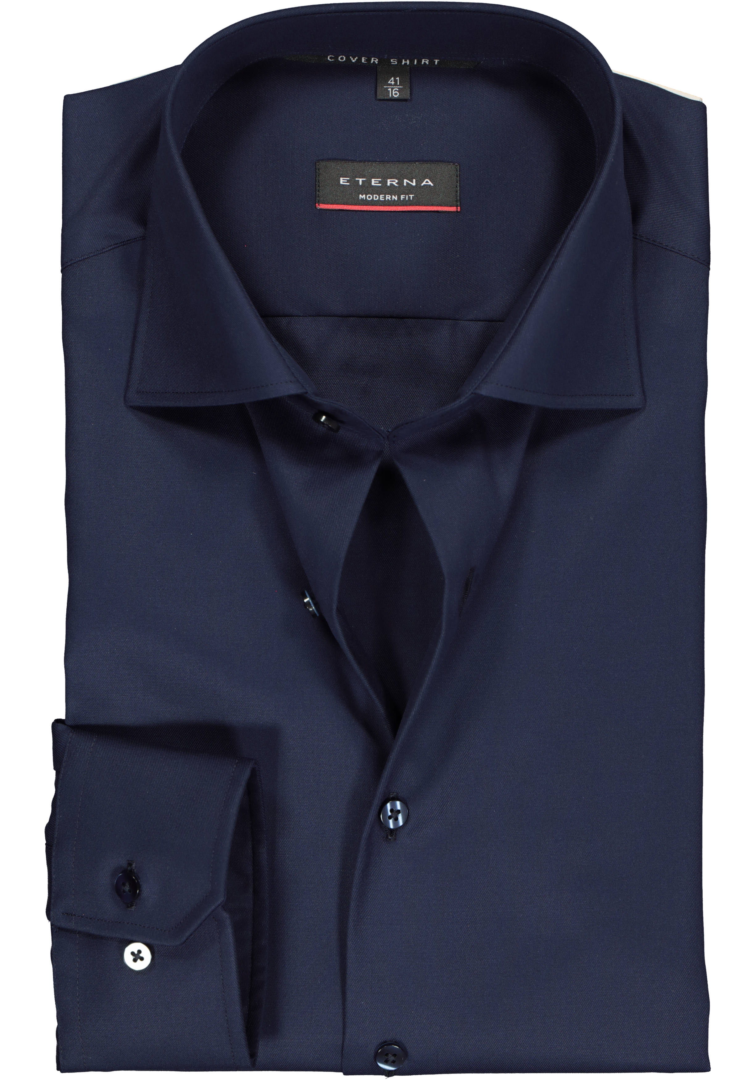 ETERNA modern fit overhemd, twill heren overhemd, donkerblauw - vakantie DEALS: bestel vele van topmerken met korting