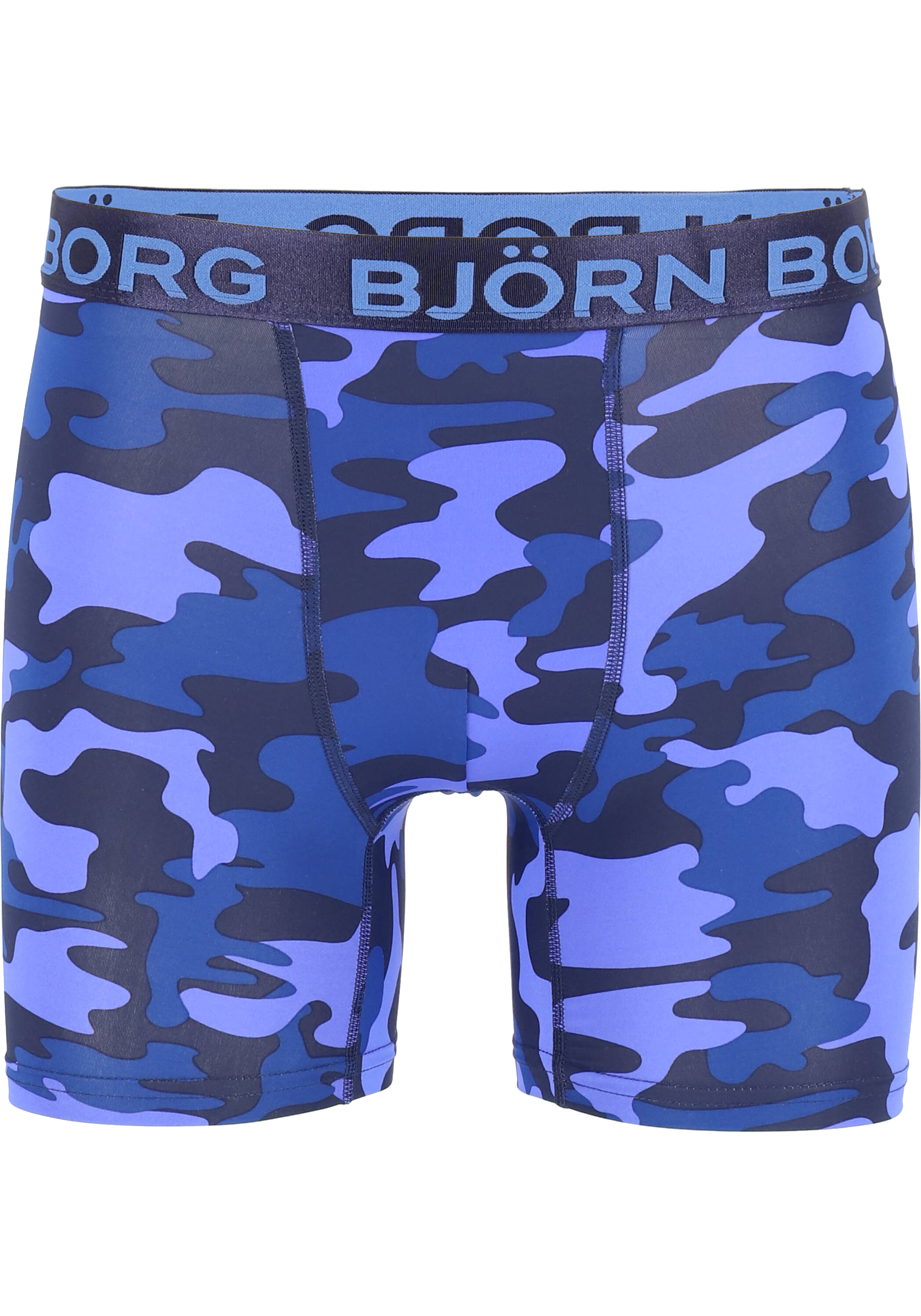 Verstikken dubbele fusie Bjorn Borg Boxers Performance microfiber, blauw camo print - Zomer SALE tot  50% korting