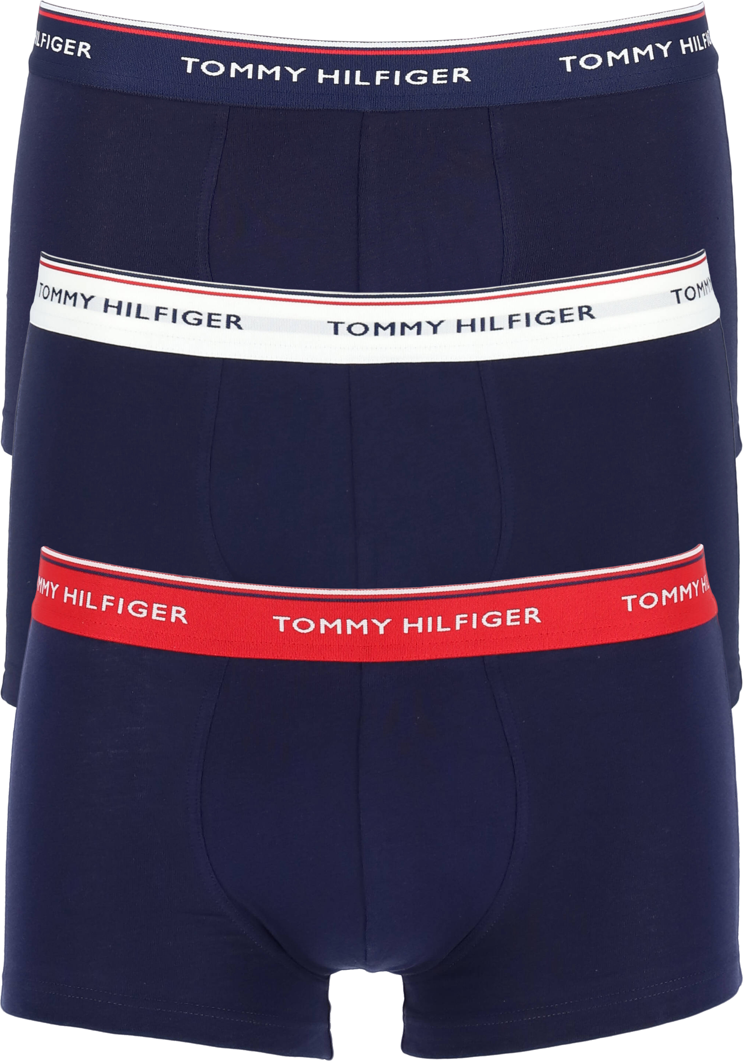 Tommy Hilfiger low rise trunk (3-pack), lage heren boxers kort, blauw... - FINAL SALE tot 70% - Gratis verzending en retour