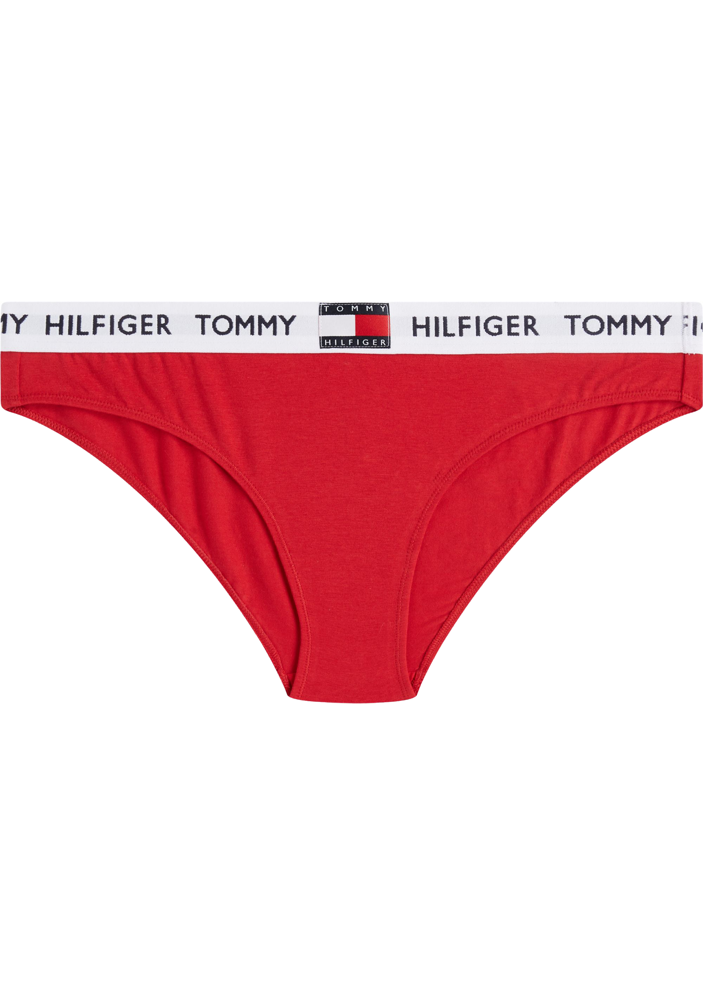 Tommy Hilfiger dames Tommy 85 slip (1-pack), met - kortingen rood SALE 50% bikini tot