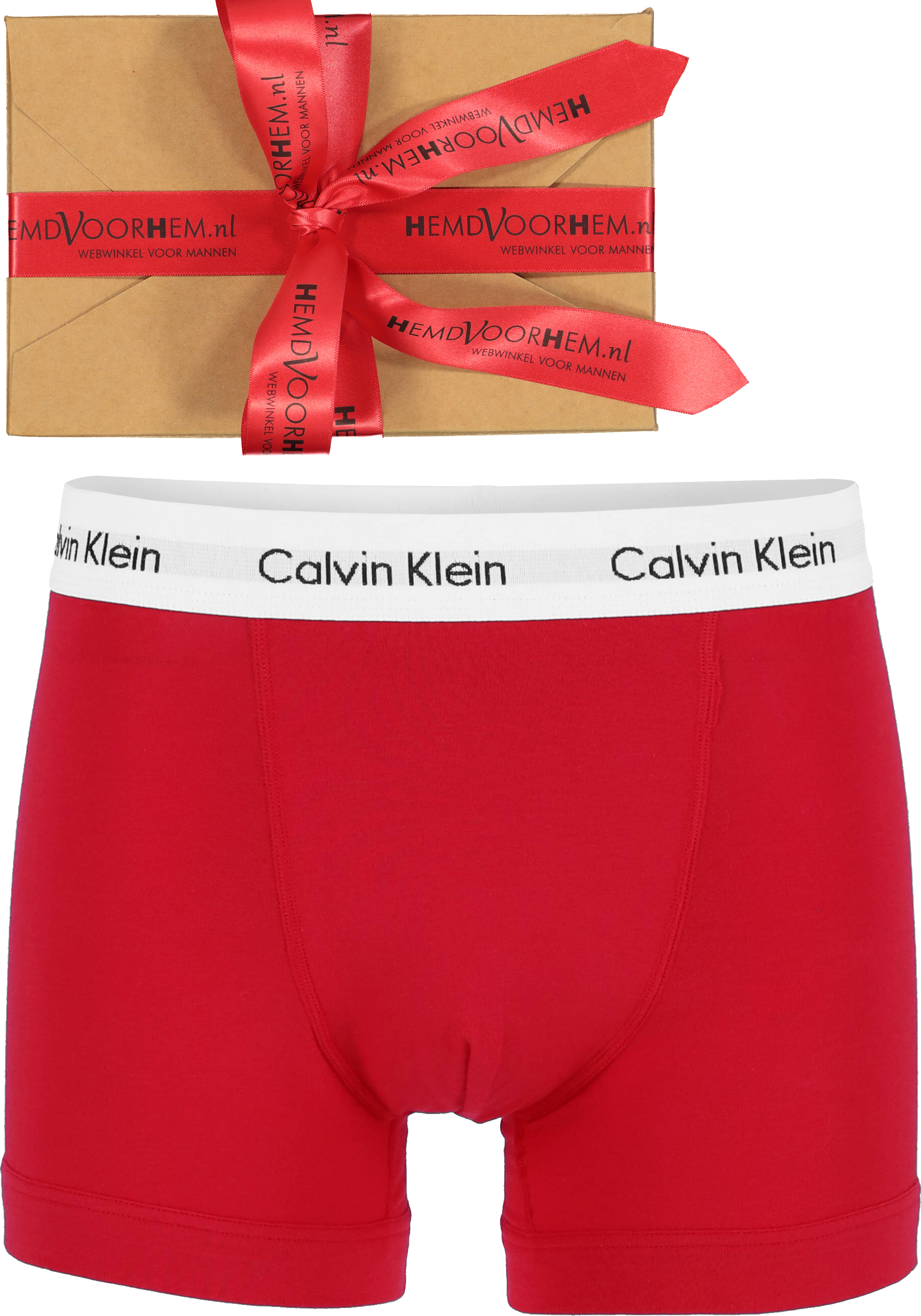 Calvin Trunk, rood in cadeauverpakking - bezorgd