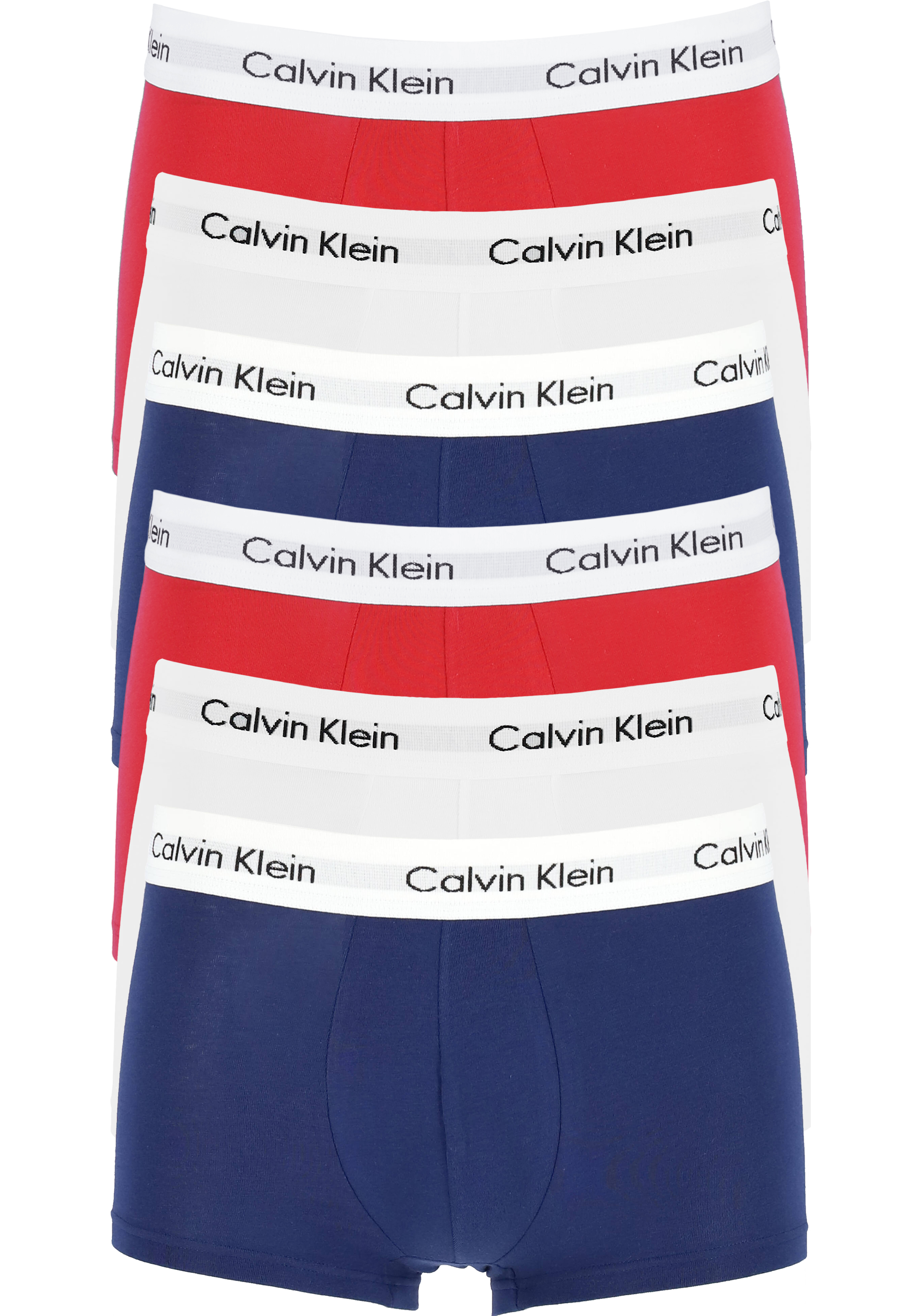 Actie 6-pack: Calvin Klein low rise trunks, lage heren boxers kort,... -  Nieuwe voorjaarscollectie