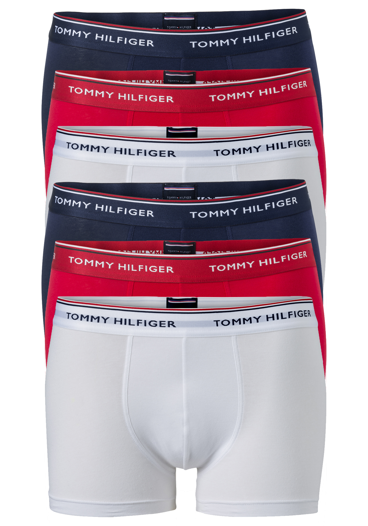 argument Derde balans Tommy Hilfiger trunks (2x 3-pack), heren boxers normale lengte, rood,... -  Shop de nieuwste voorjaarsmode