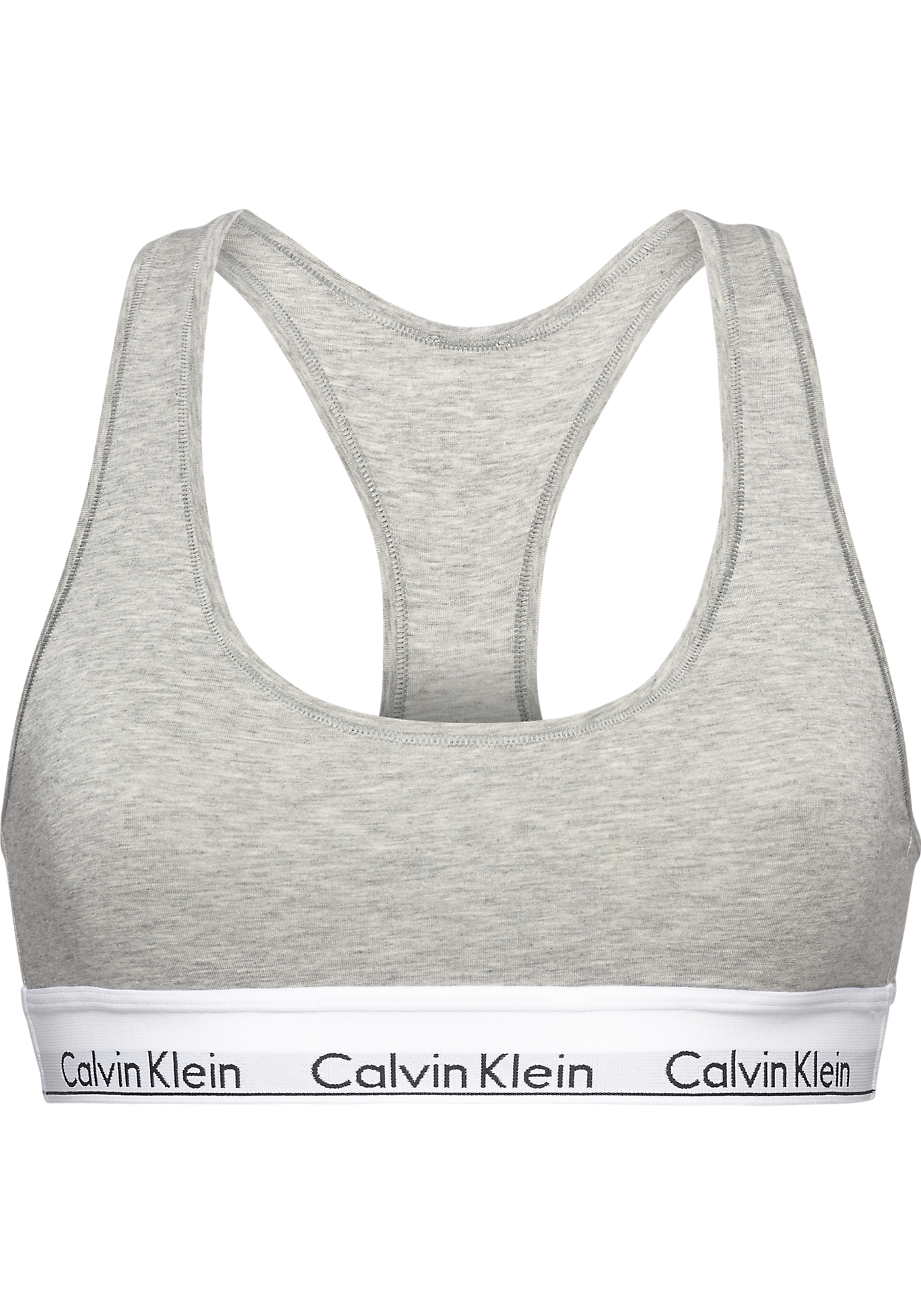 isolatie leeg gedragen Calvin Klein dames Modern Cotton bralette top, ongevoerd, grijs - SALE tot  50% korting - Gratis verzending en retour