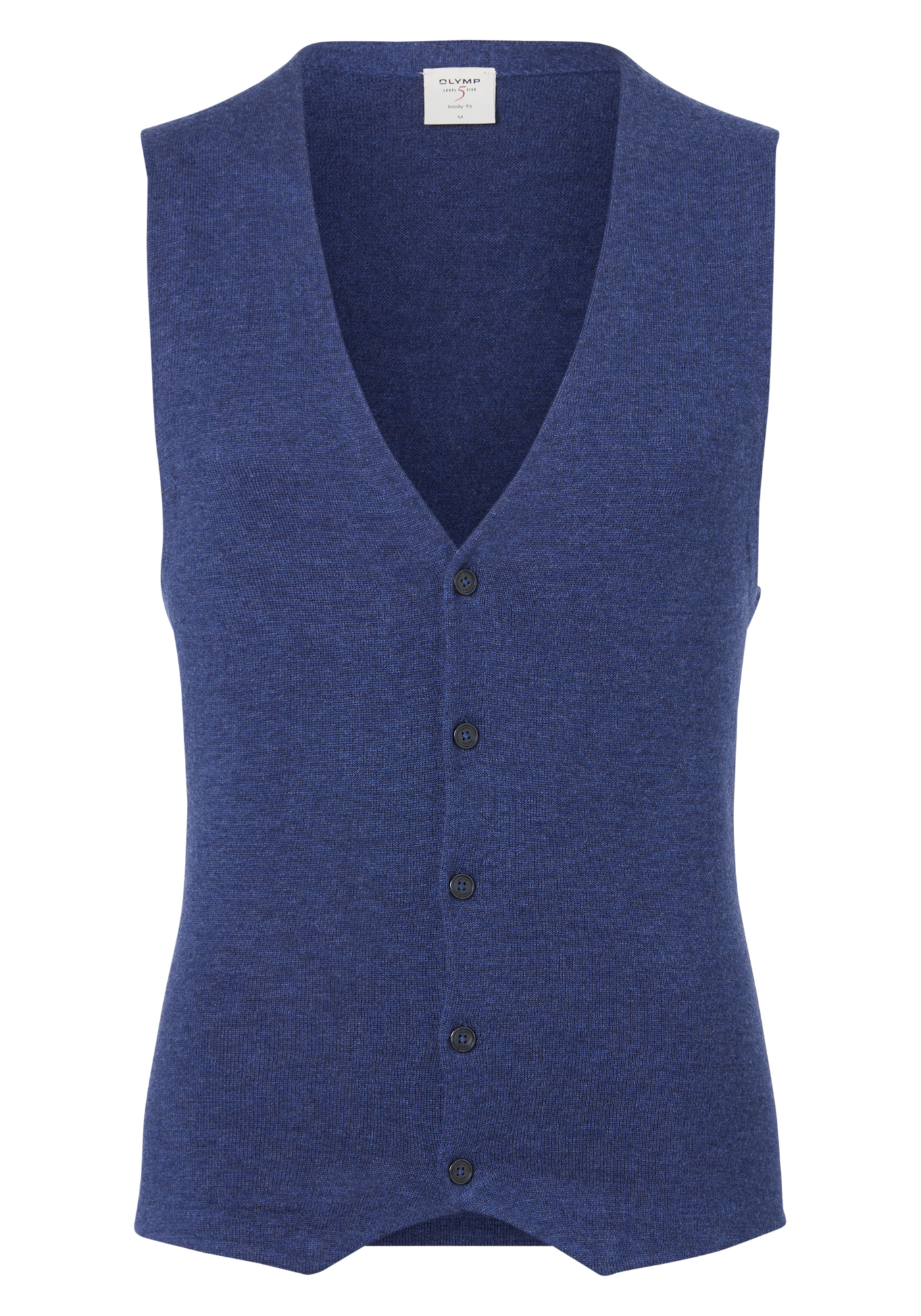 controleren berekenen Opknappen OLYMP Level 5 body fit gilet, wol met zijde, jeans blauw mouwloos vest -  Zomer SALE tot 50% korting