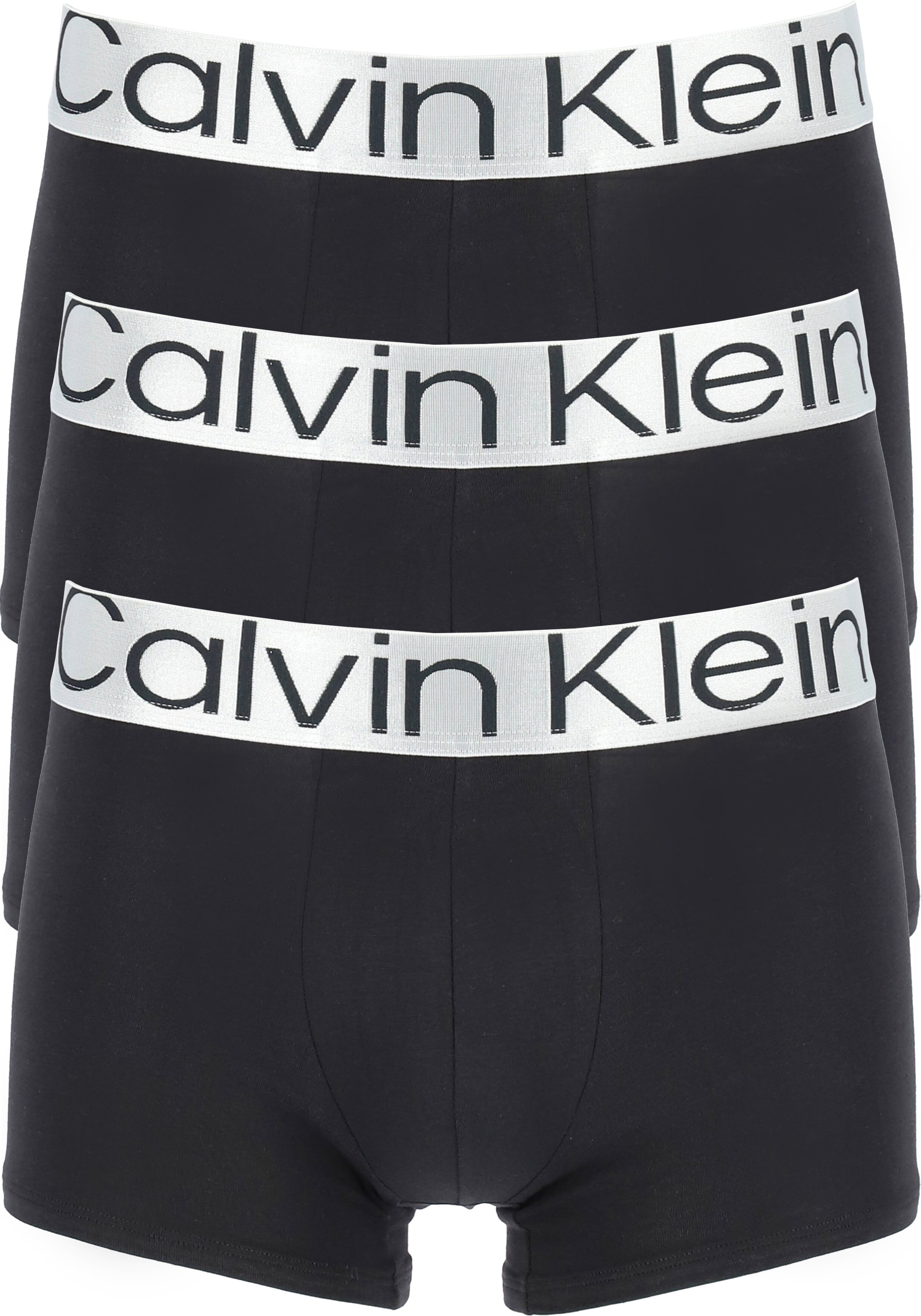 Calvin Klein trunks (3-pack), heren boxers normale lengte, zwart