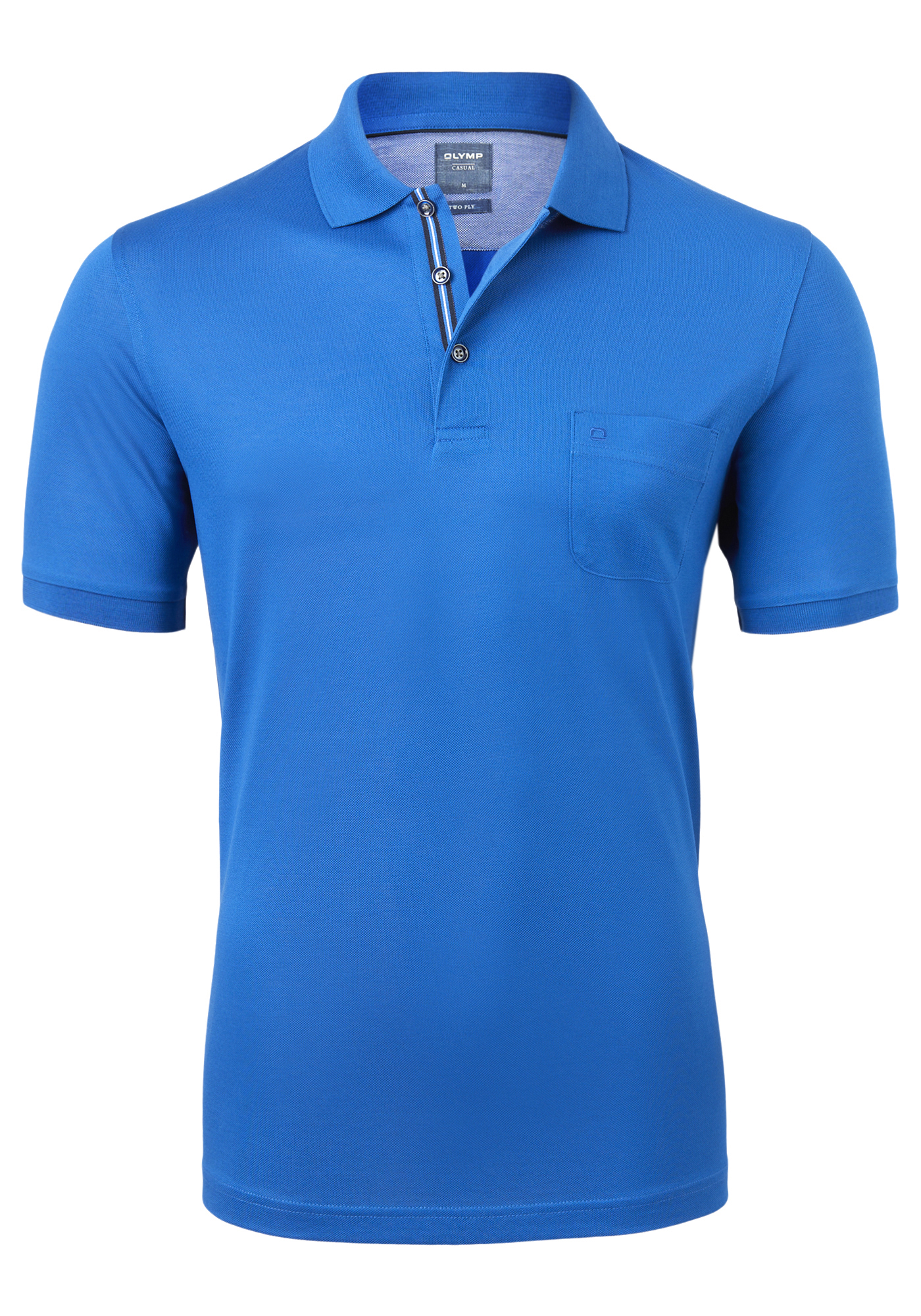 OLYMP modern fit poloshirt, kobalt blauw