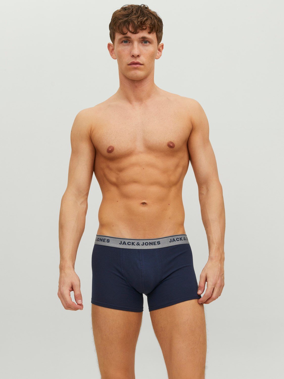 JACK & JONES Jacvincent trunks (2-pack), heren boxers normale lengte, blauw