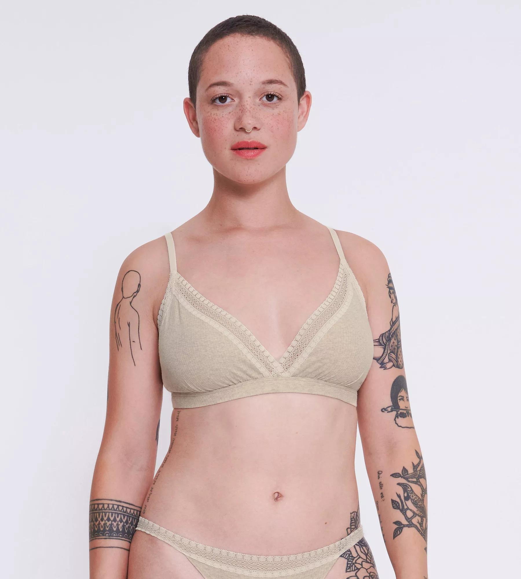 Sloggi Women GO Ribbed R Bralette, bralette, beige melange