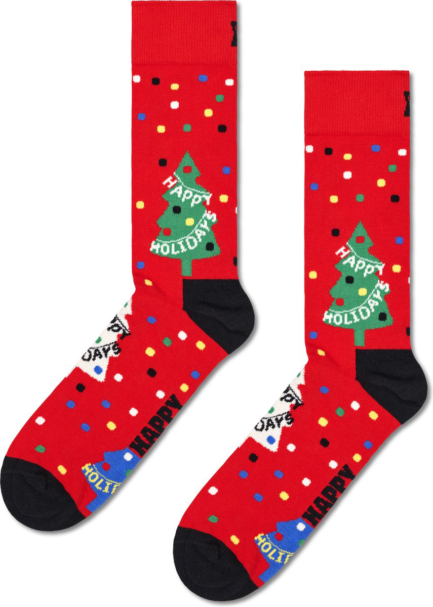 Happy Socks Holiday Tree Gift Set (3-pack), unisex sokken in cadeauverpakking