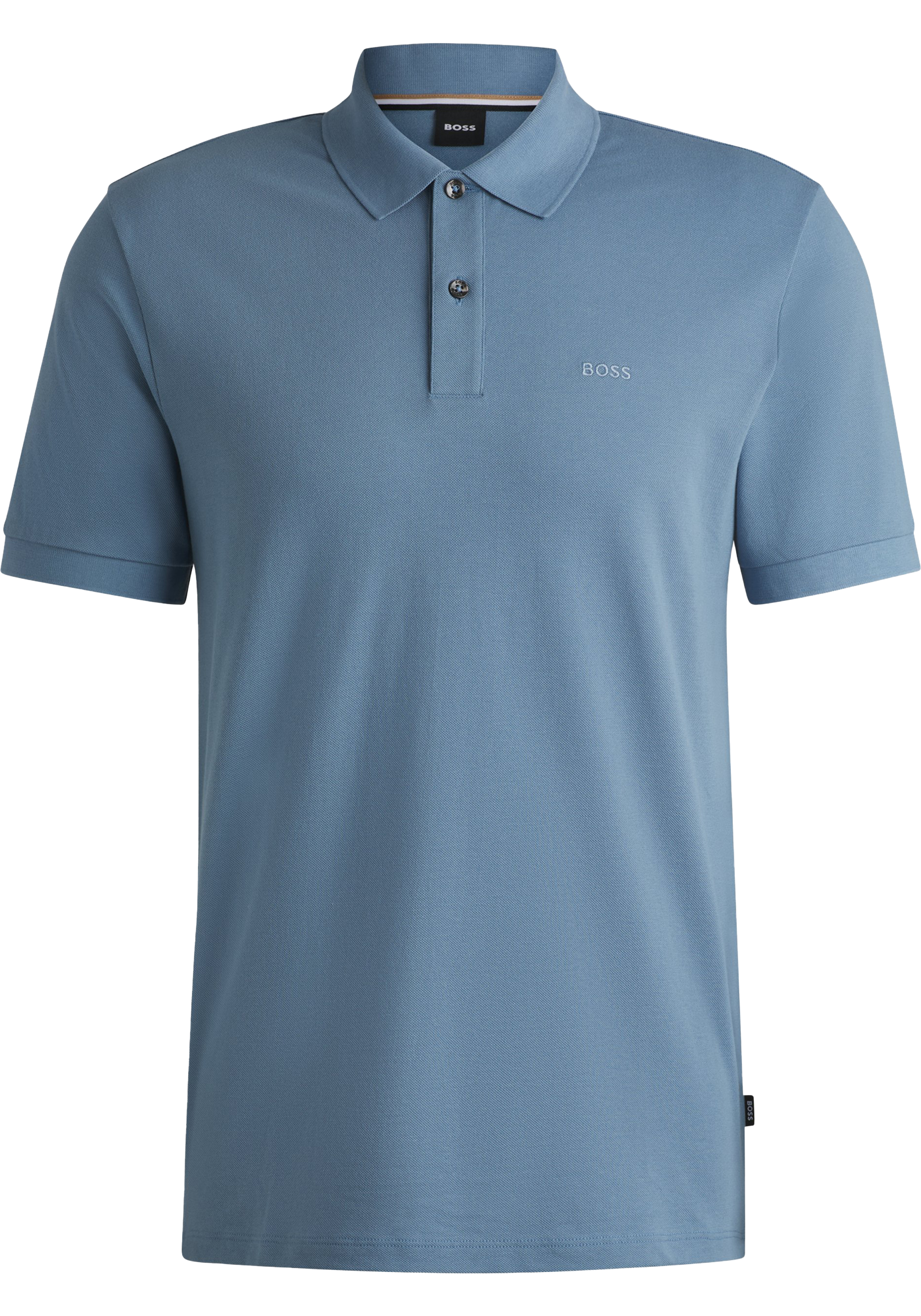 BOSS Pallas regular fit polo, pique, lichtblauw