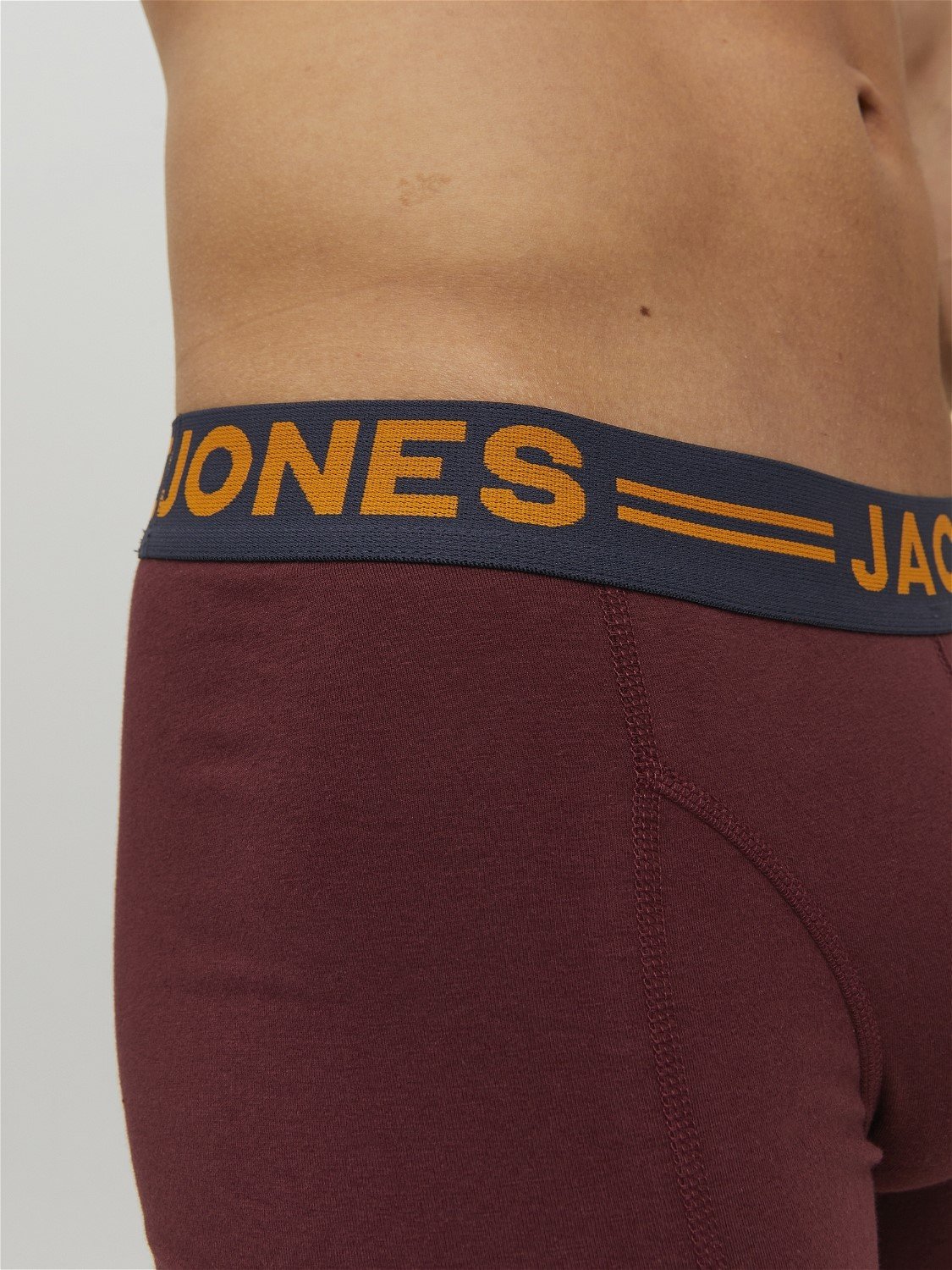 JACK & JONES Jaclichfield trunks (3-pack), heren boxers normale lengte, donkerrood