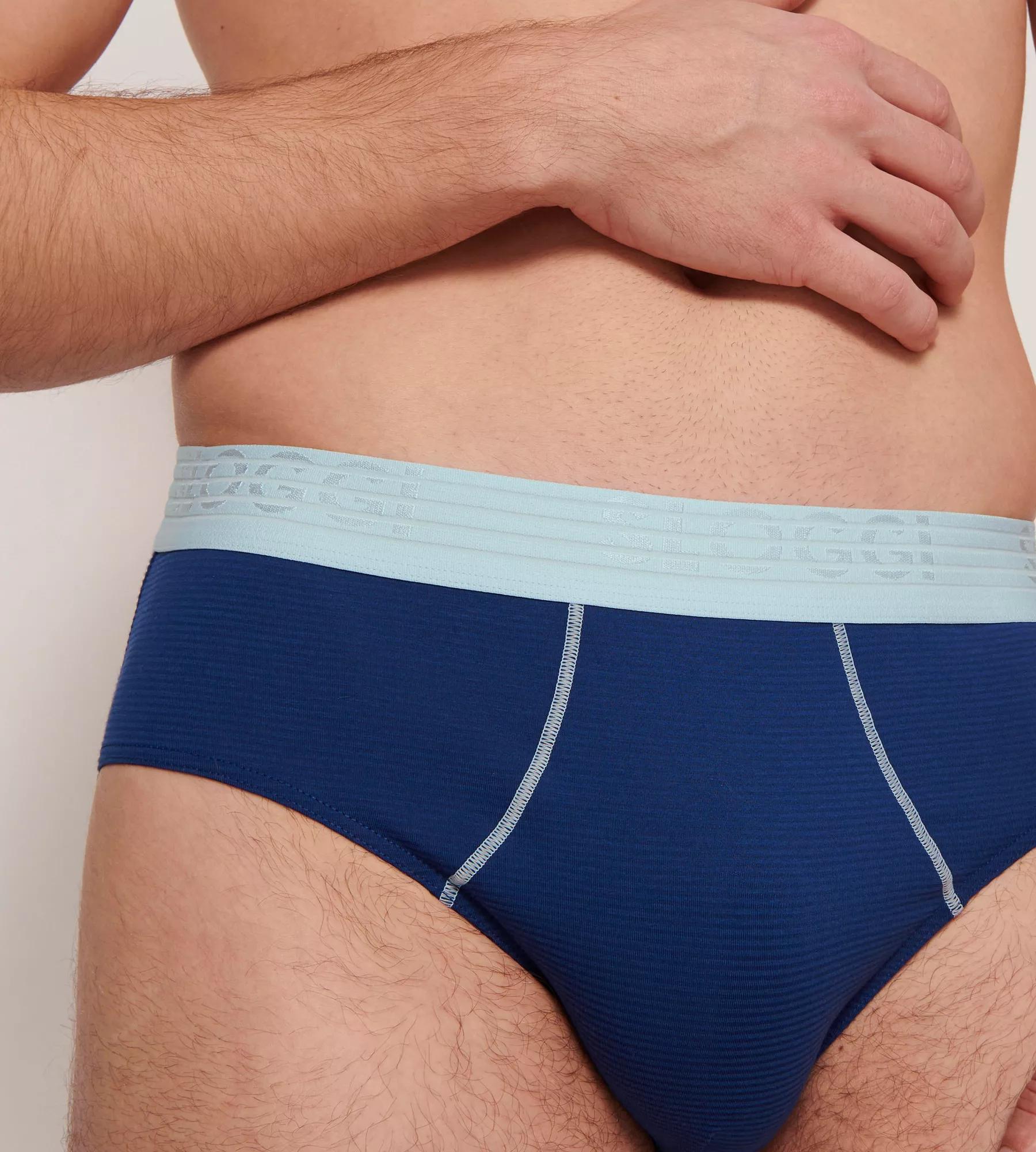 Sloggi Men EVER Cool Brief, heren slip met smalle zijkanten (2-pack), blauw