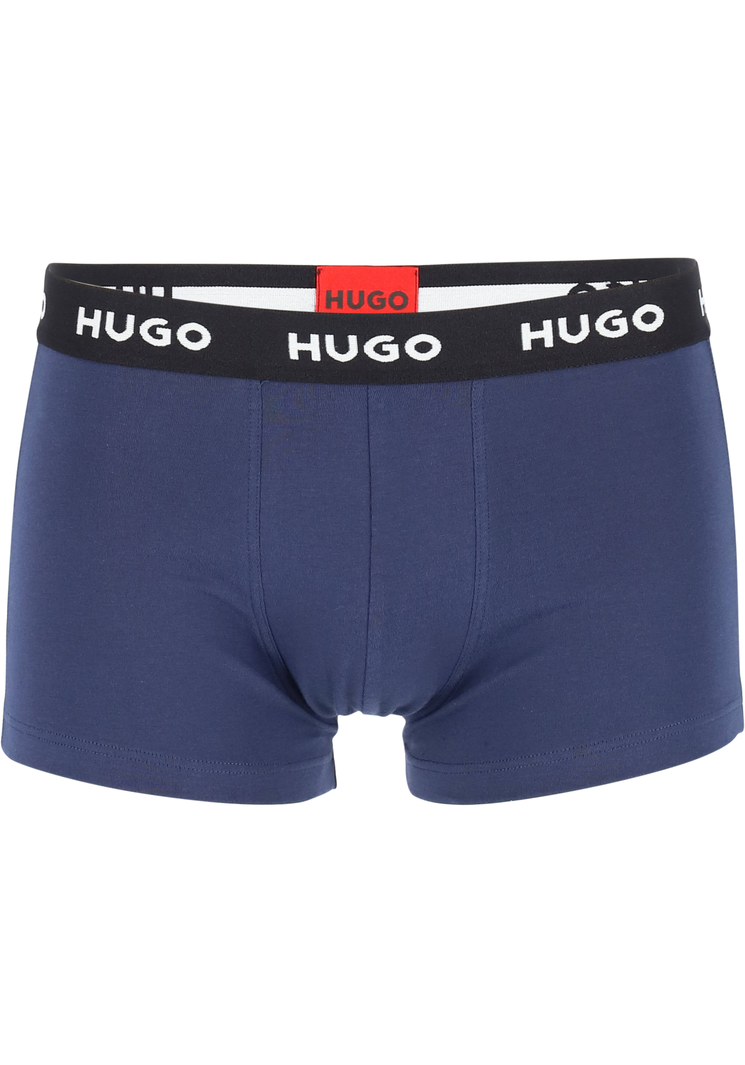 HUGO trunks (3-pack), heren boxers kort, navy