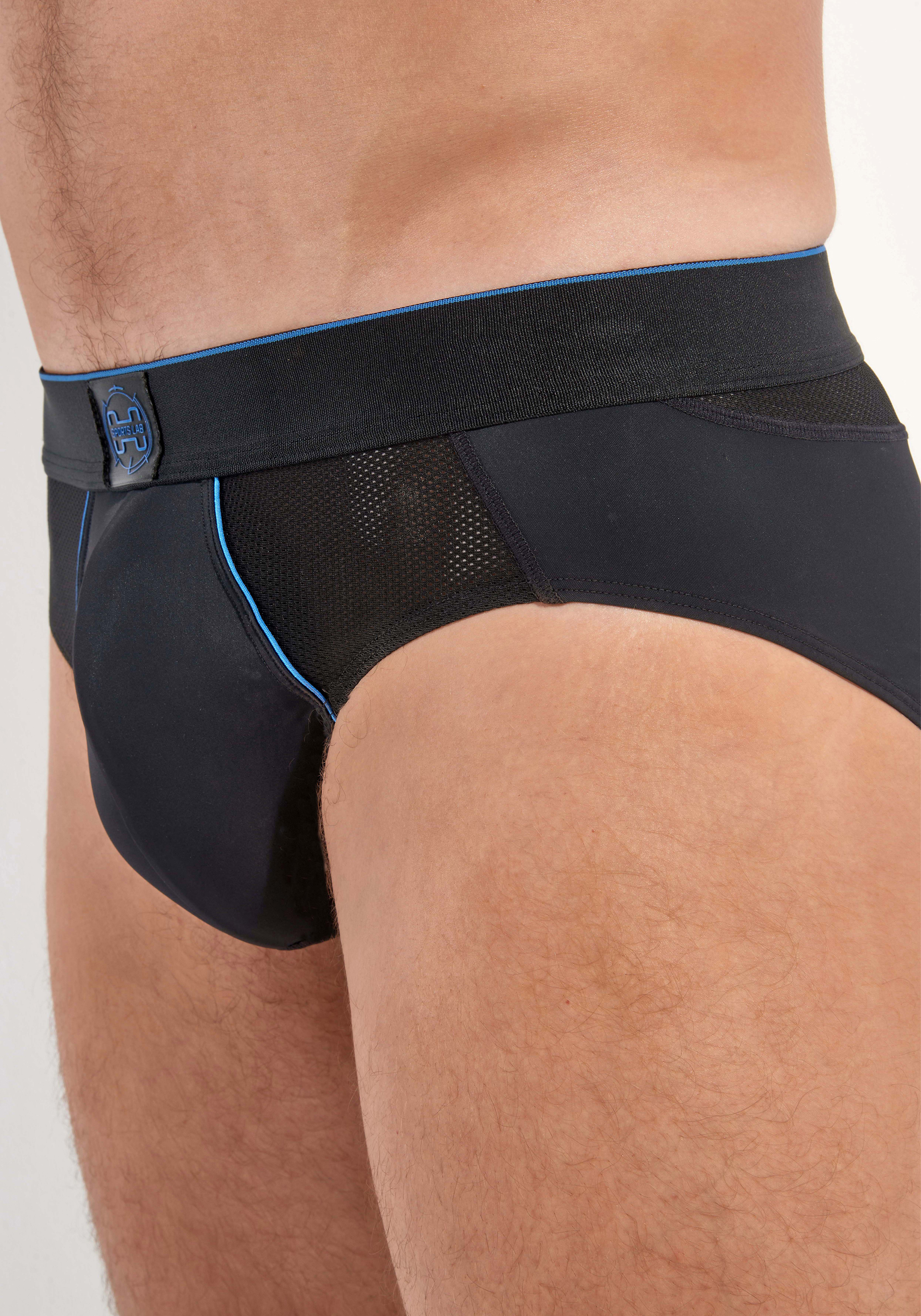 HOM Sports lab mini briefs (1-pack), heren slip, zwart