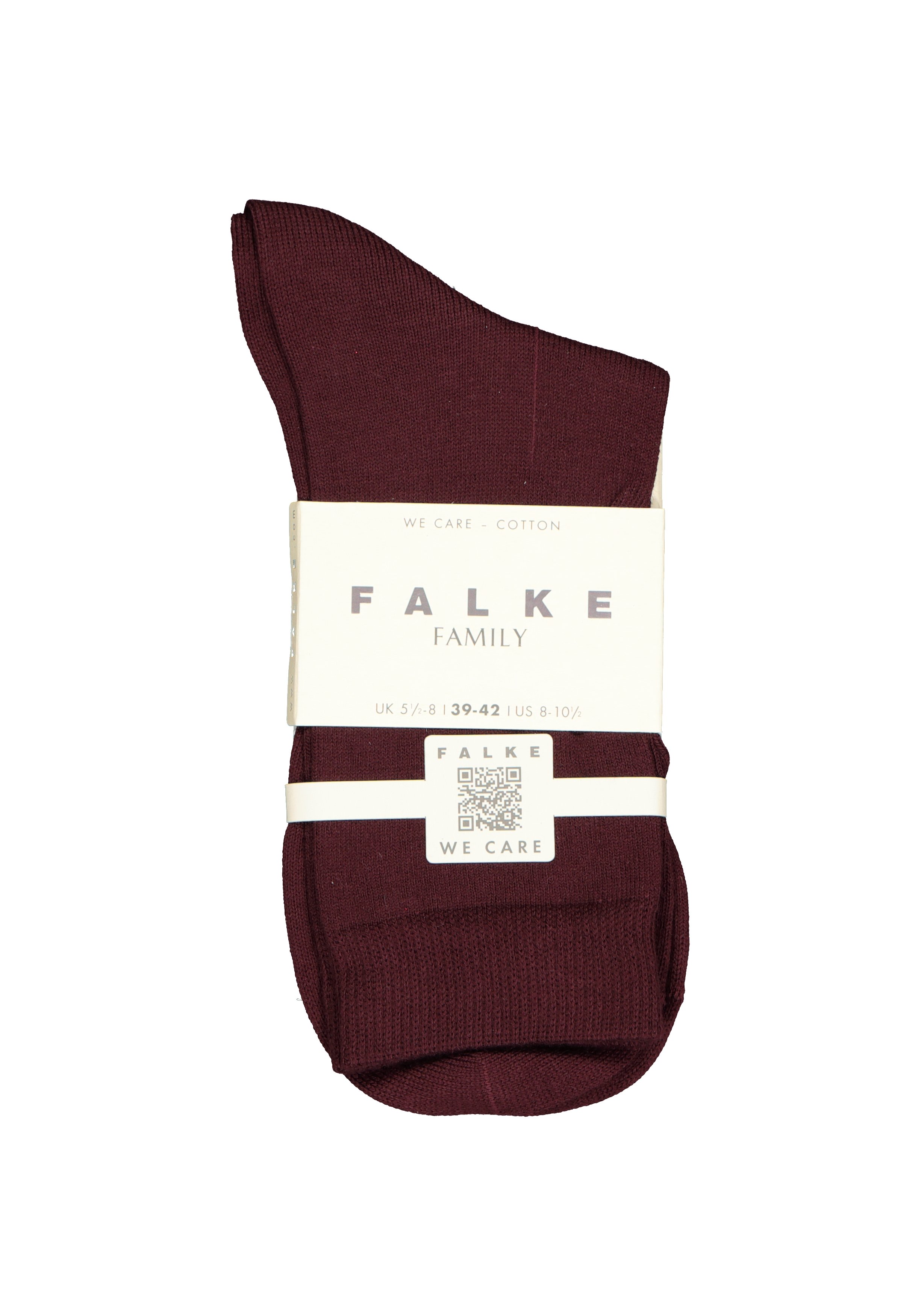 FALKE Family damessokken, katoen, bordeaux rood (barolo)