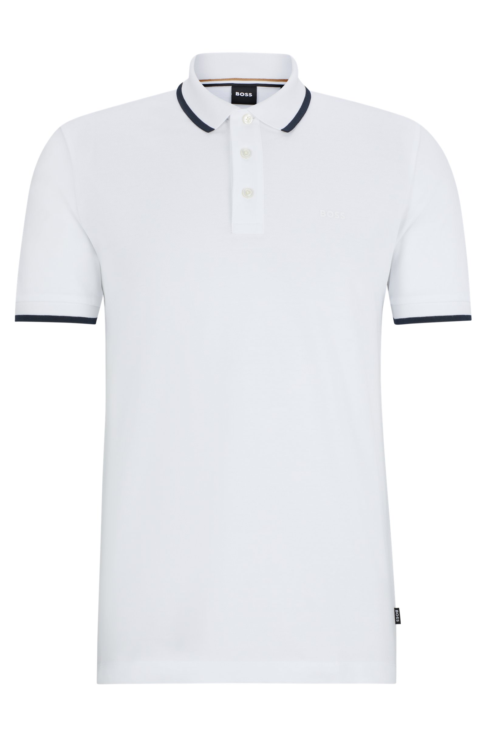 BOSS Parlay regular fit polo, pique, natuurlijk beige