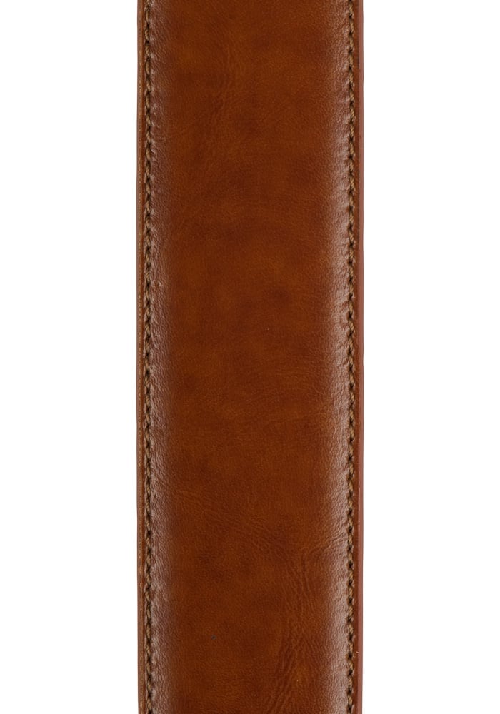 LINDENMANN leren heren riem, cognac