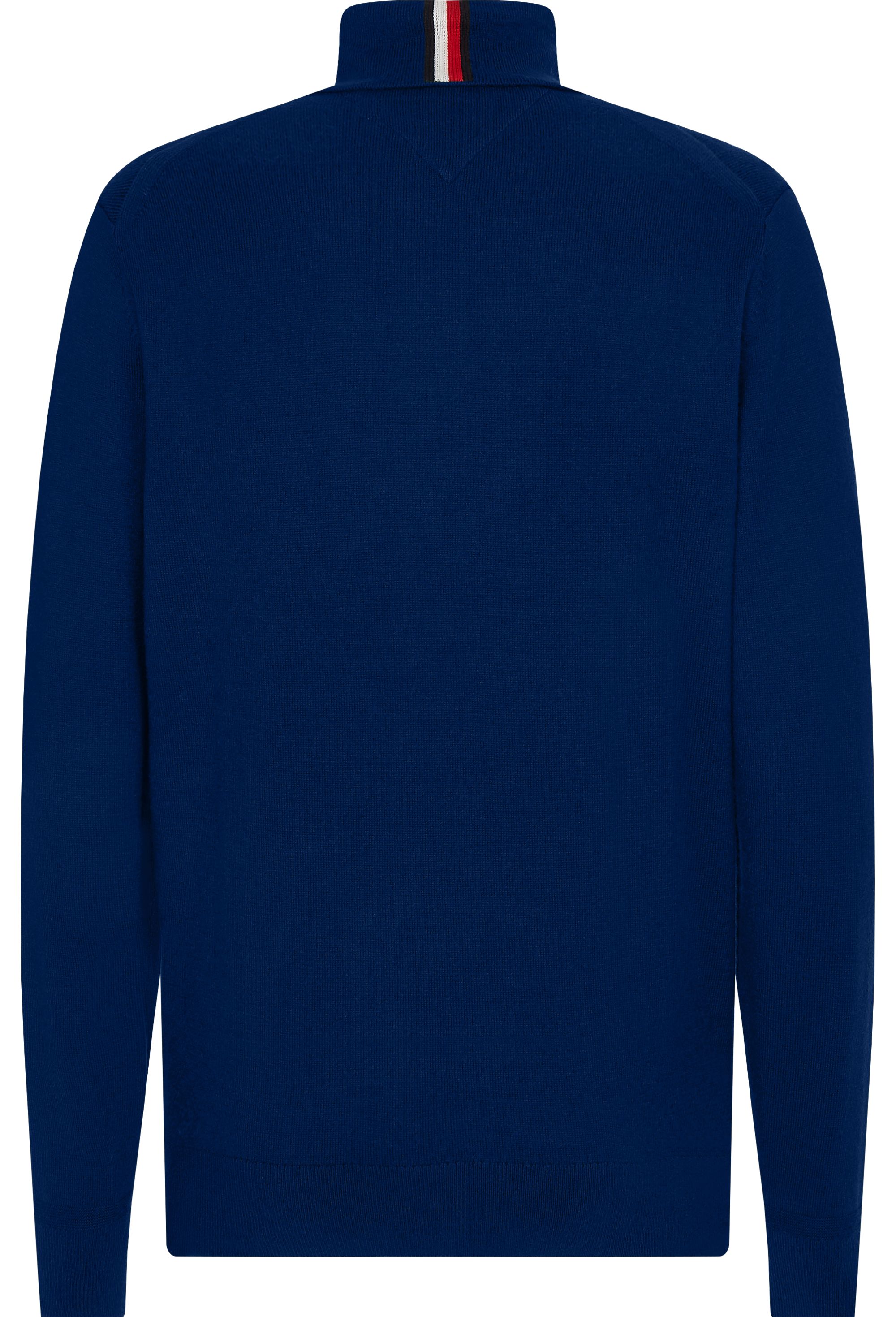 Tommy Hilfiger heren coltrui katoen, Pima Org Ctn Cashmere Roll Neck, blauw