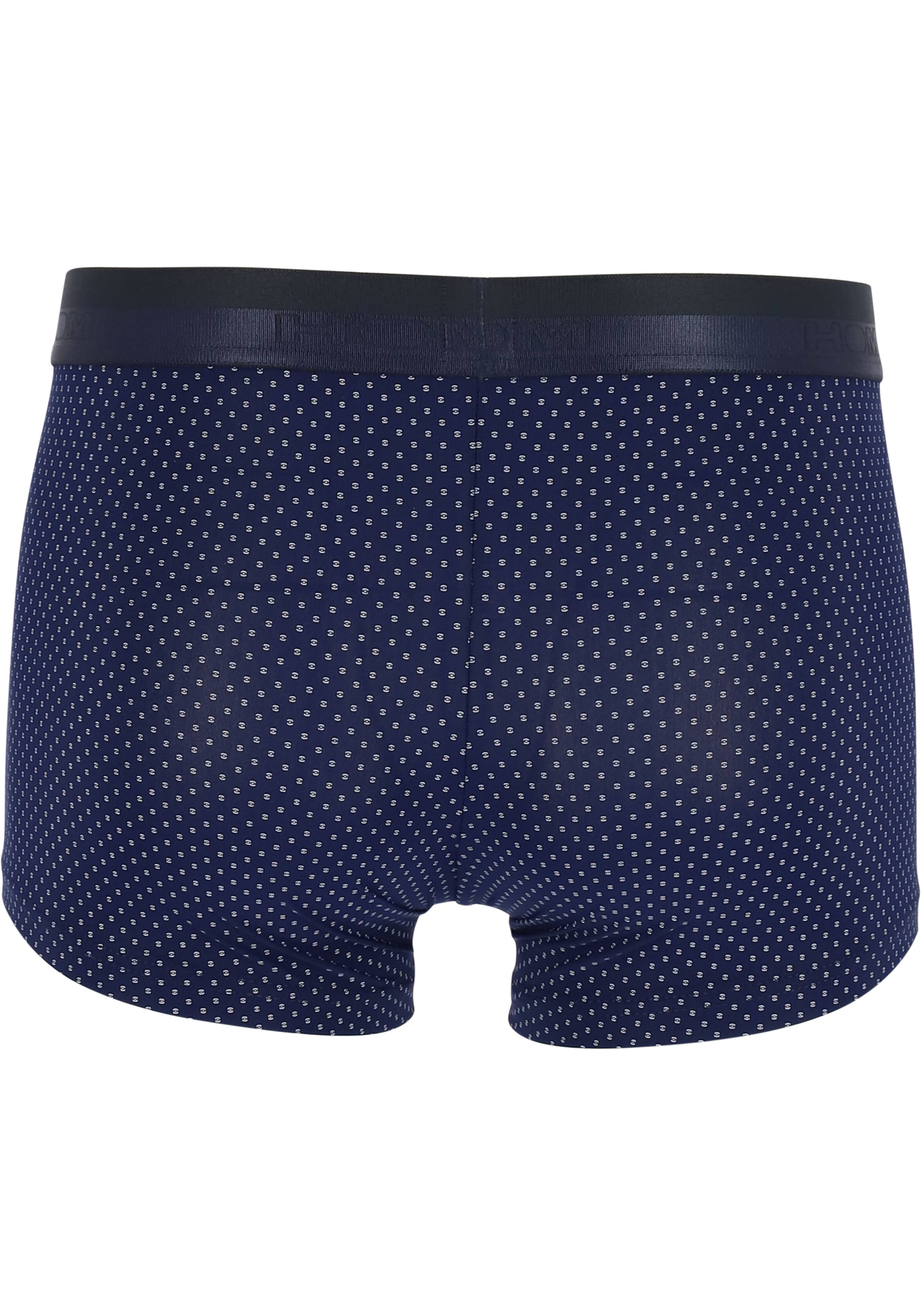 HOM Max boxer briefs (1-pack), heren boxer microfiber kort, donkerblauw dessin