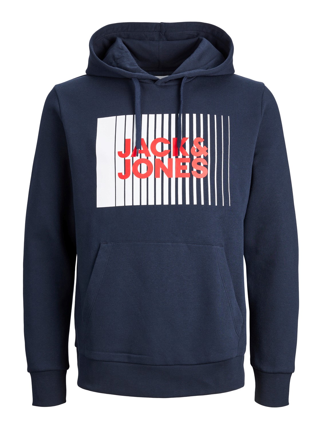 JACK & JONES Corp logo sweat hood play regular fit, heren hoodie katoenmengsel met capuchon, blauw