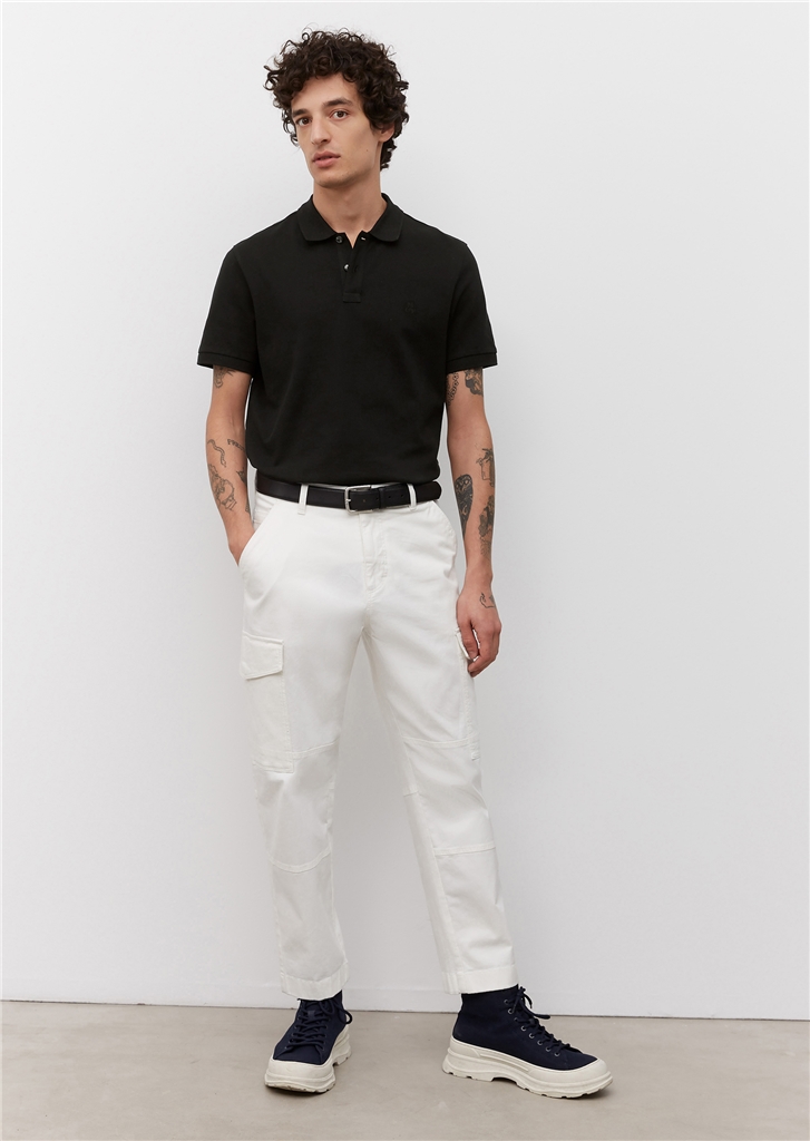 Marc O'Polo regular fit polo, heren poloshirt, zwart