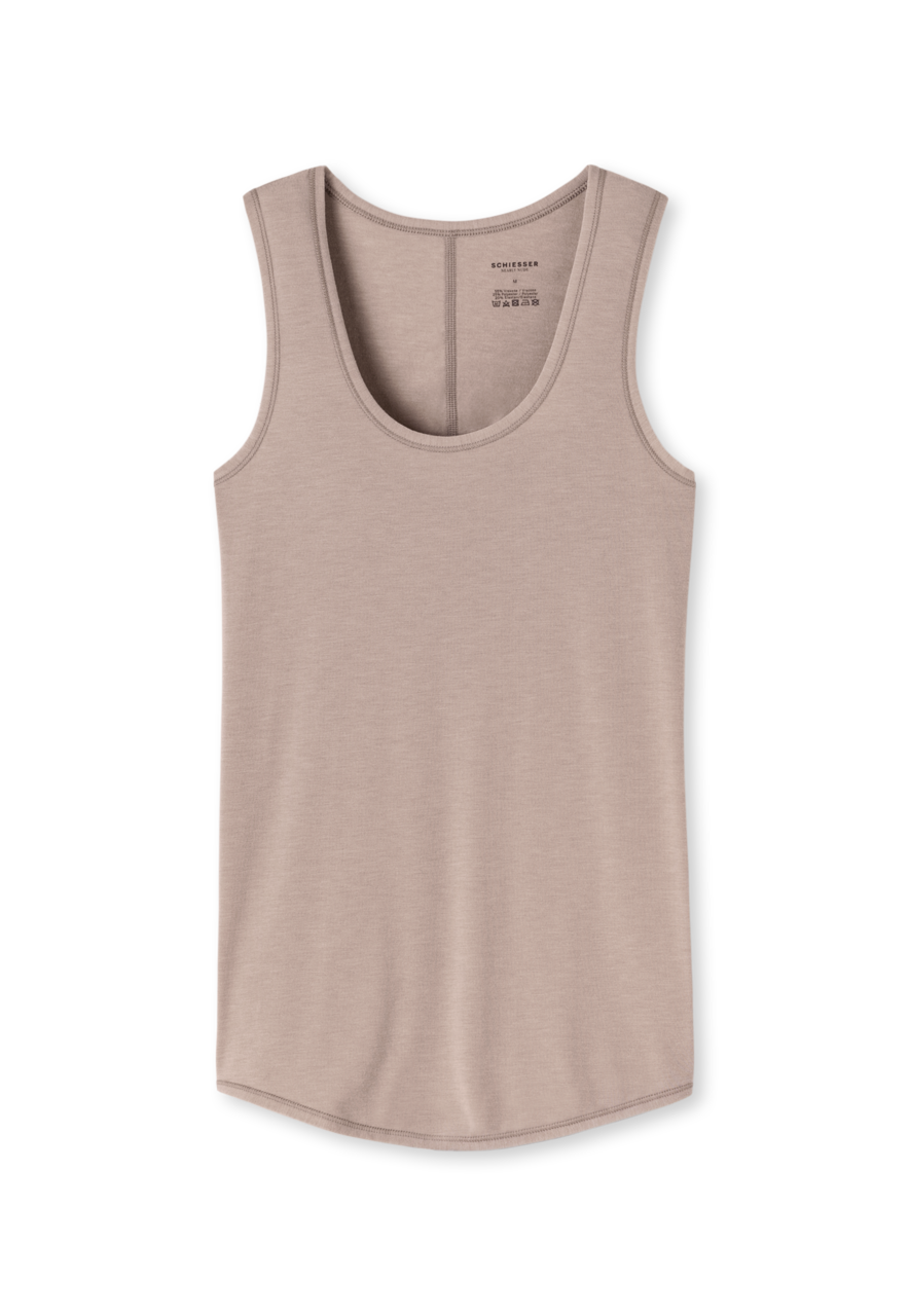 SCHIESSER Personal Fit singlet (1-pack), dames tank top bruin