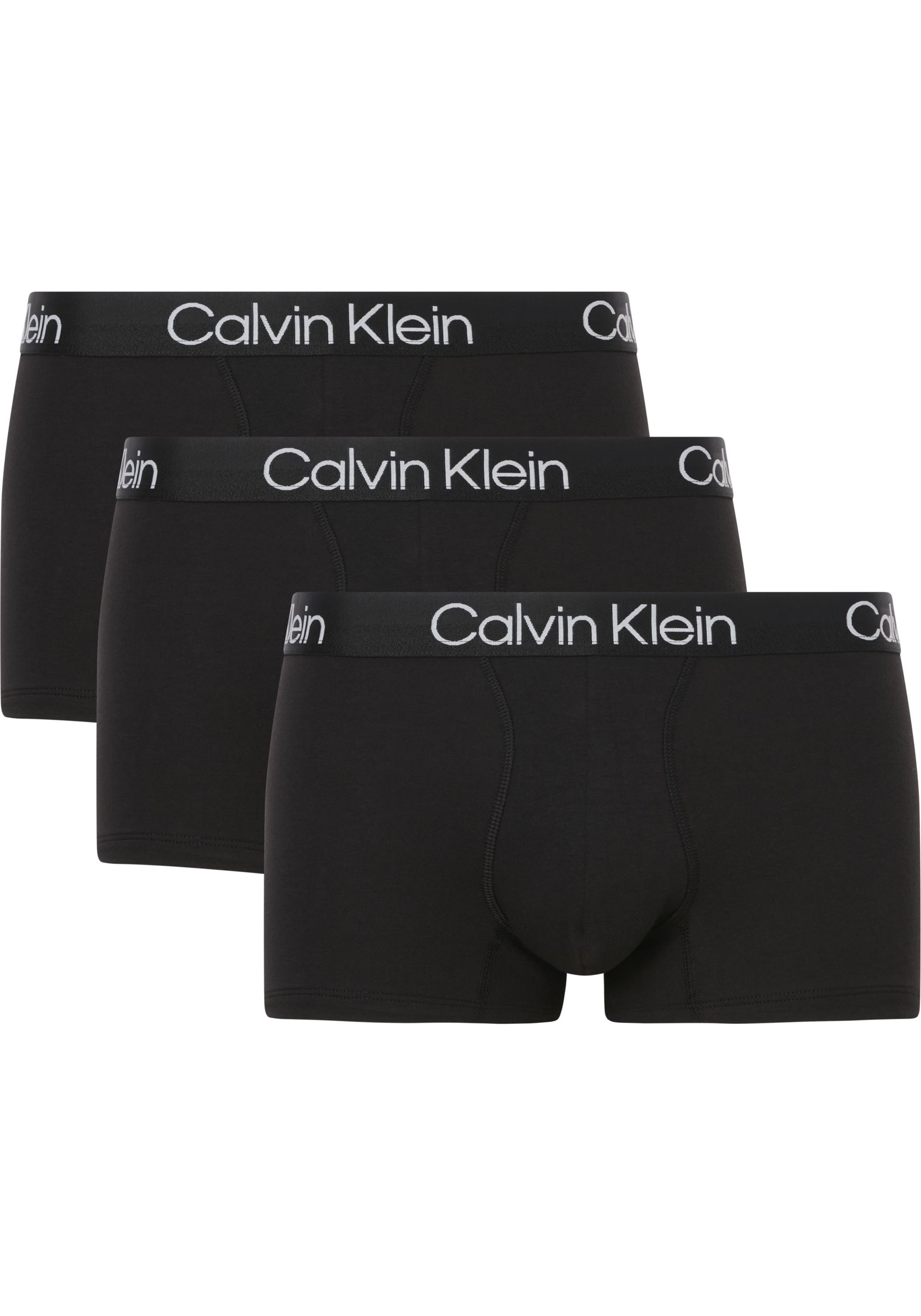 Calvin Klein Trunk (3-pack), heren boxers normale lengte, zwart