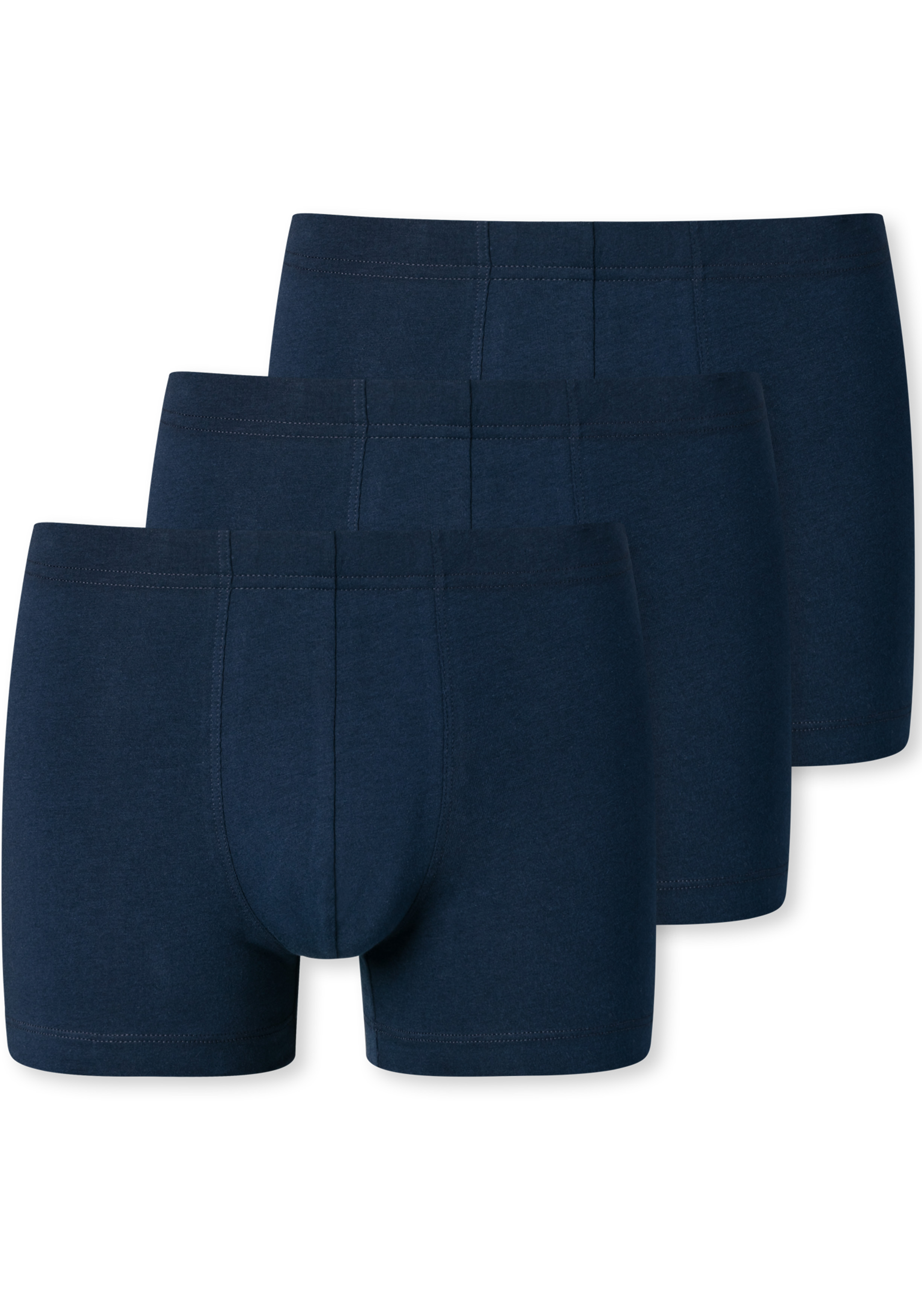 SCHIESSER 95/5 Essentials shorts (3-pack), donkerblauw