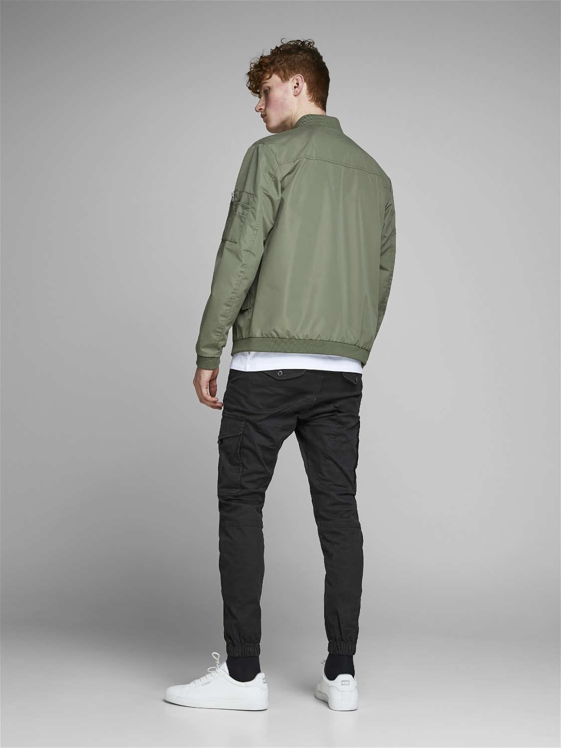 JACK & JONES Paul Lake Cargo loose fit, heren cargo broek, zwart