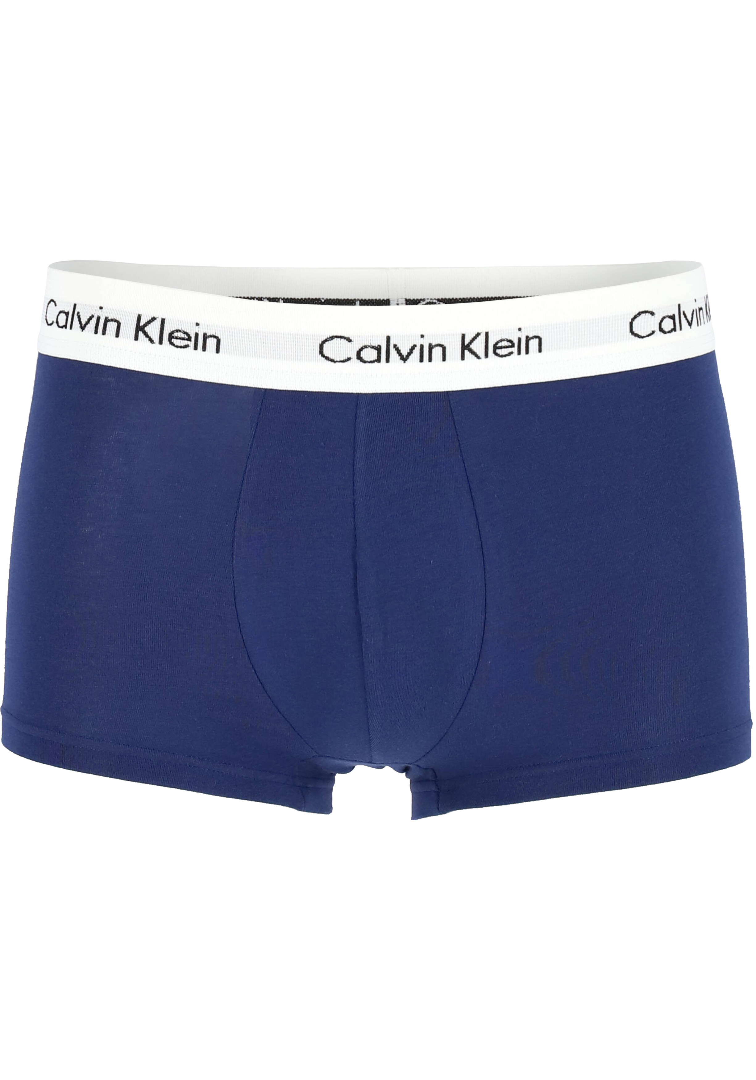 Calvin Klein low rise trunks (3-pack), lage heren boxers kort, rood, wit en blauw