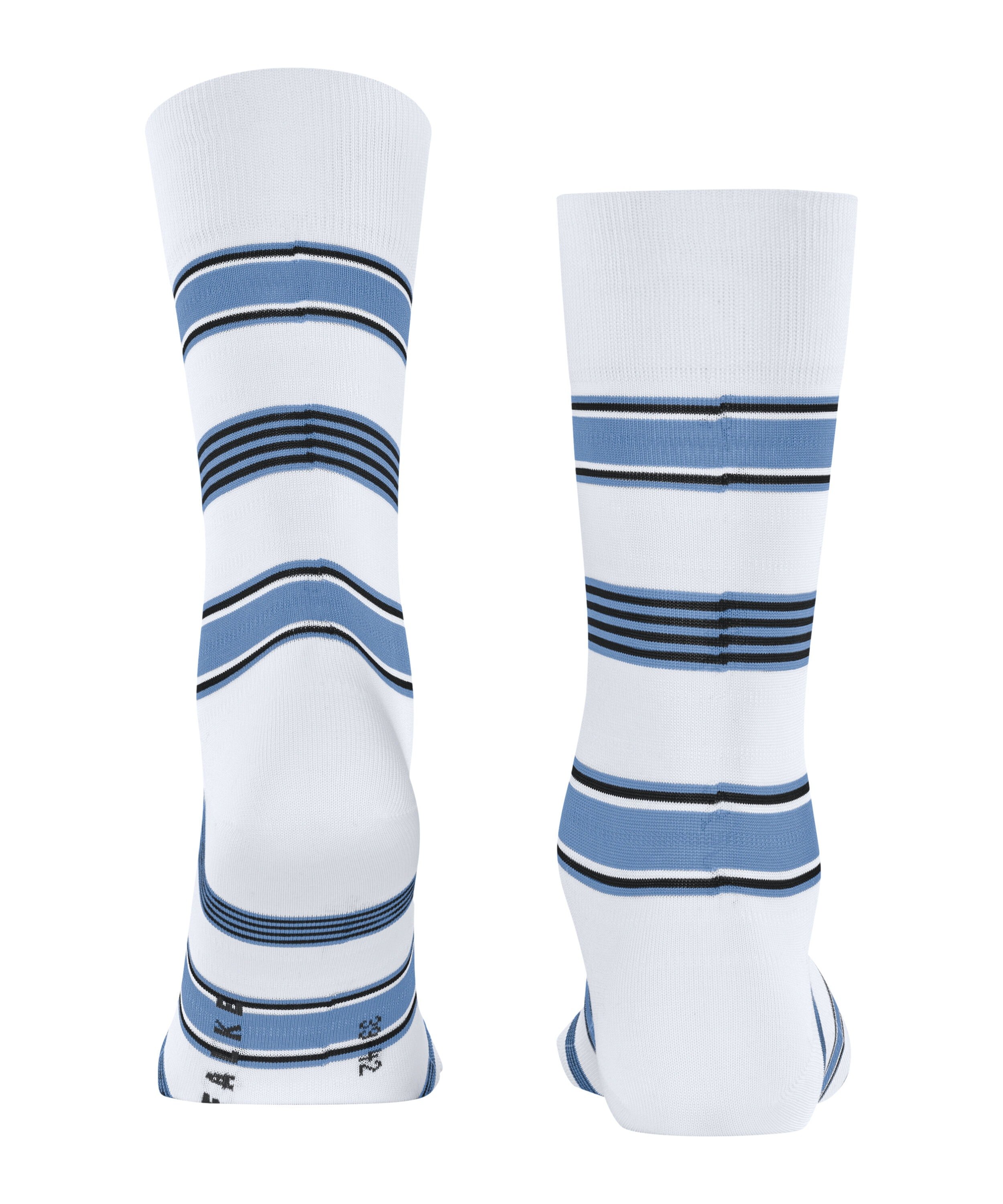 FALKE Marina Stripe herensokken, wit (white)