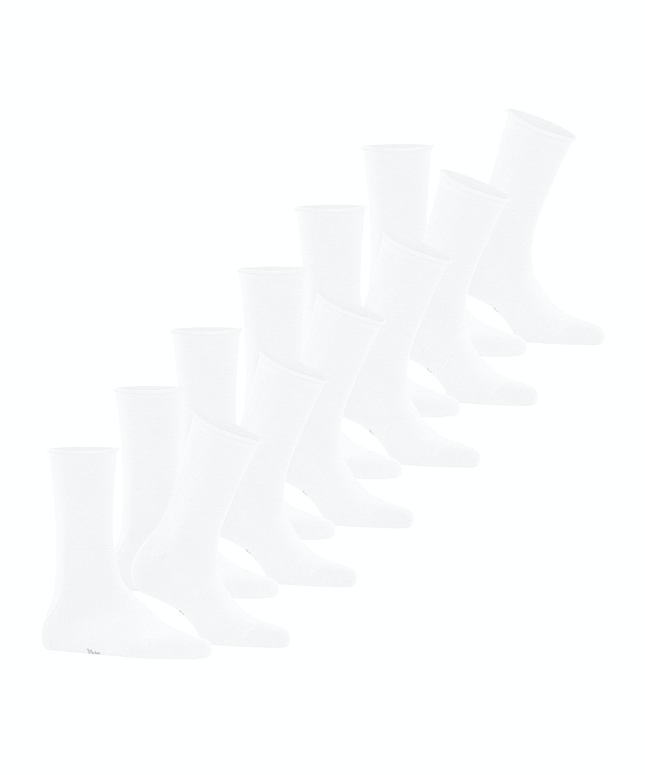 FALKE Happy Bundle 6-Pack damessokken, wit (white)