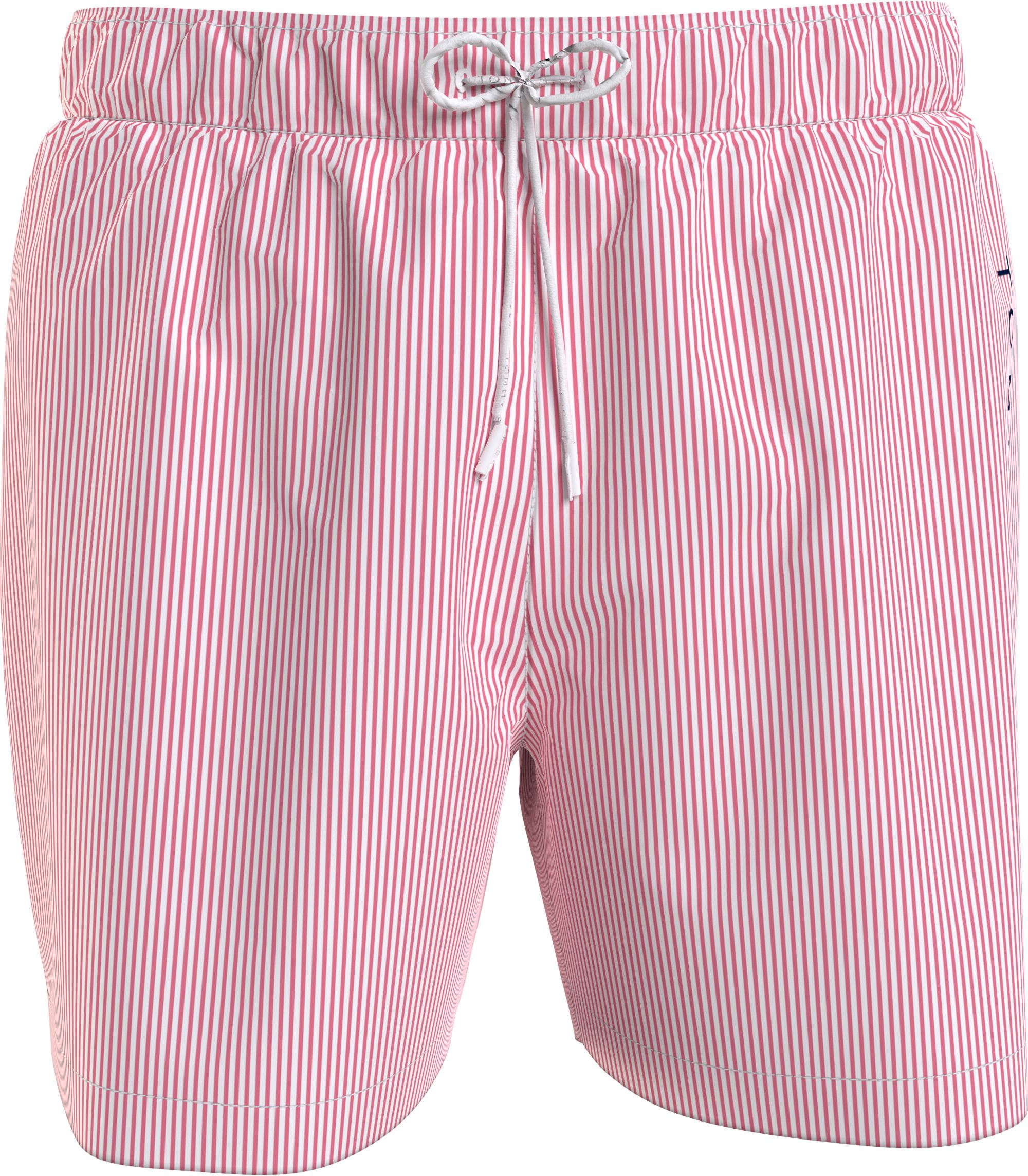 Tommy Hilfiger Medium Drawstring swimshort, heren zwembroek, roze gestreept