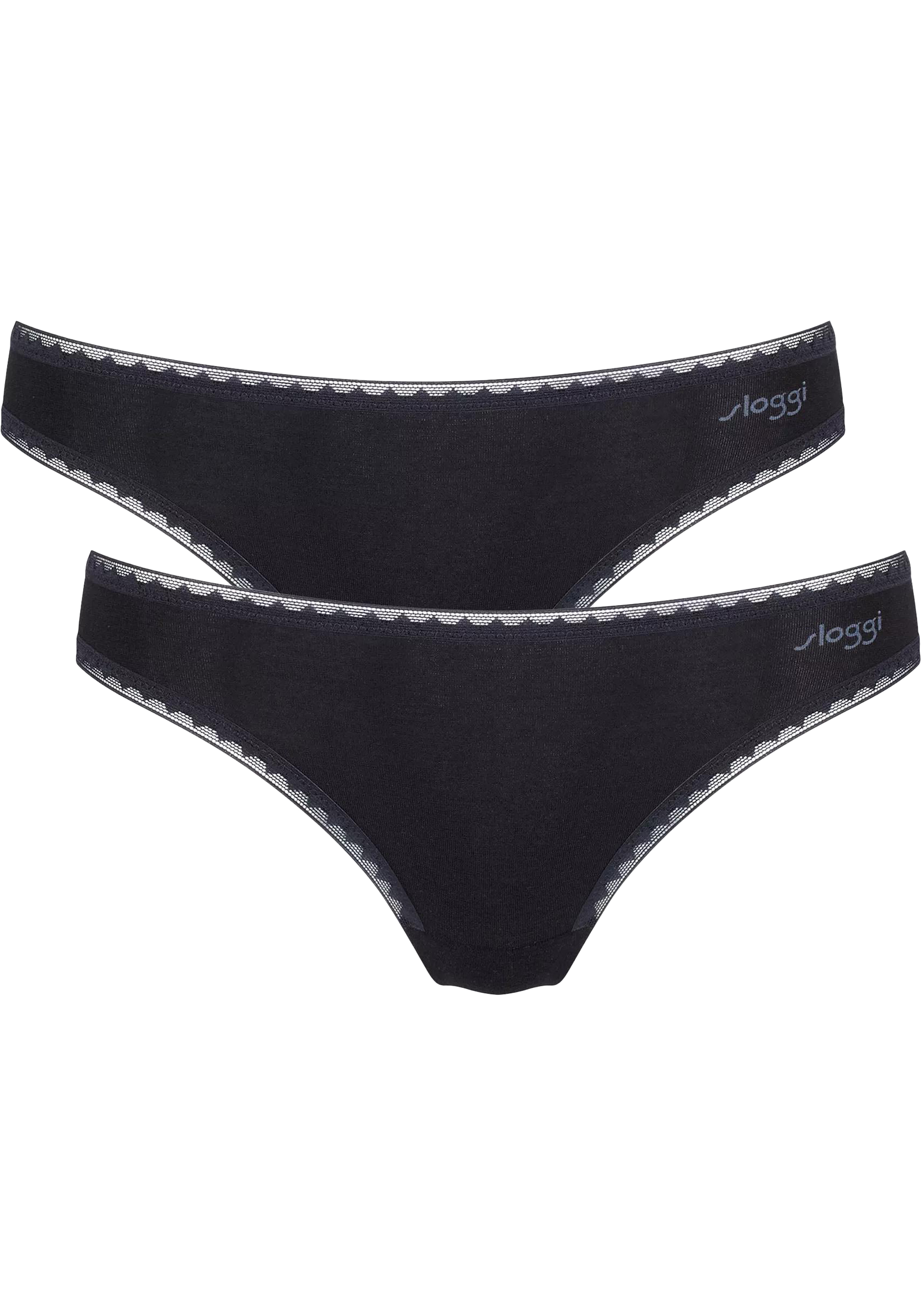 Sloggi Women GO Brazil (2-pack), dames slip, zwart