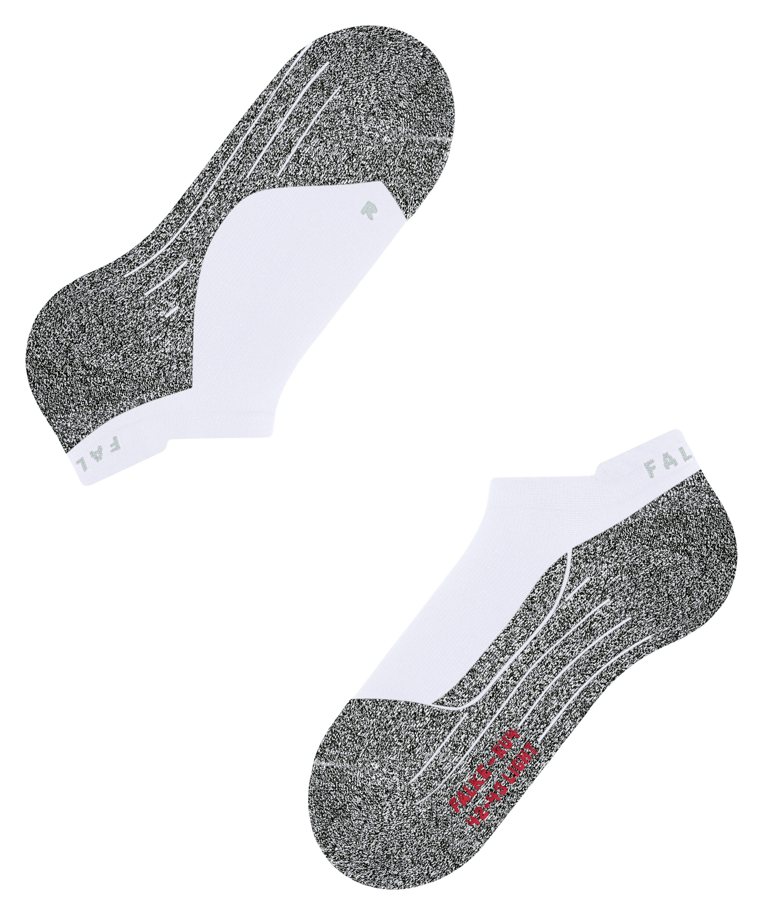 FALKE RU4 Light Performance Invisible heren running kousenvoetjes, wit (white-mix)