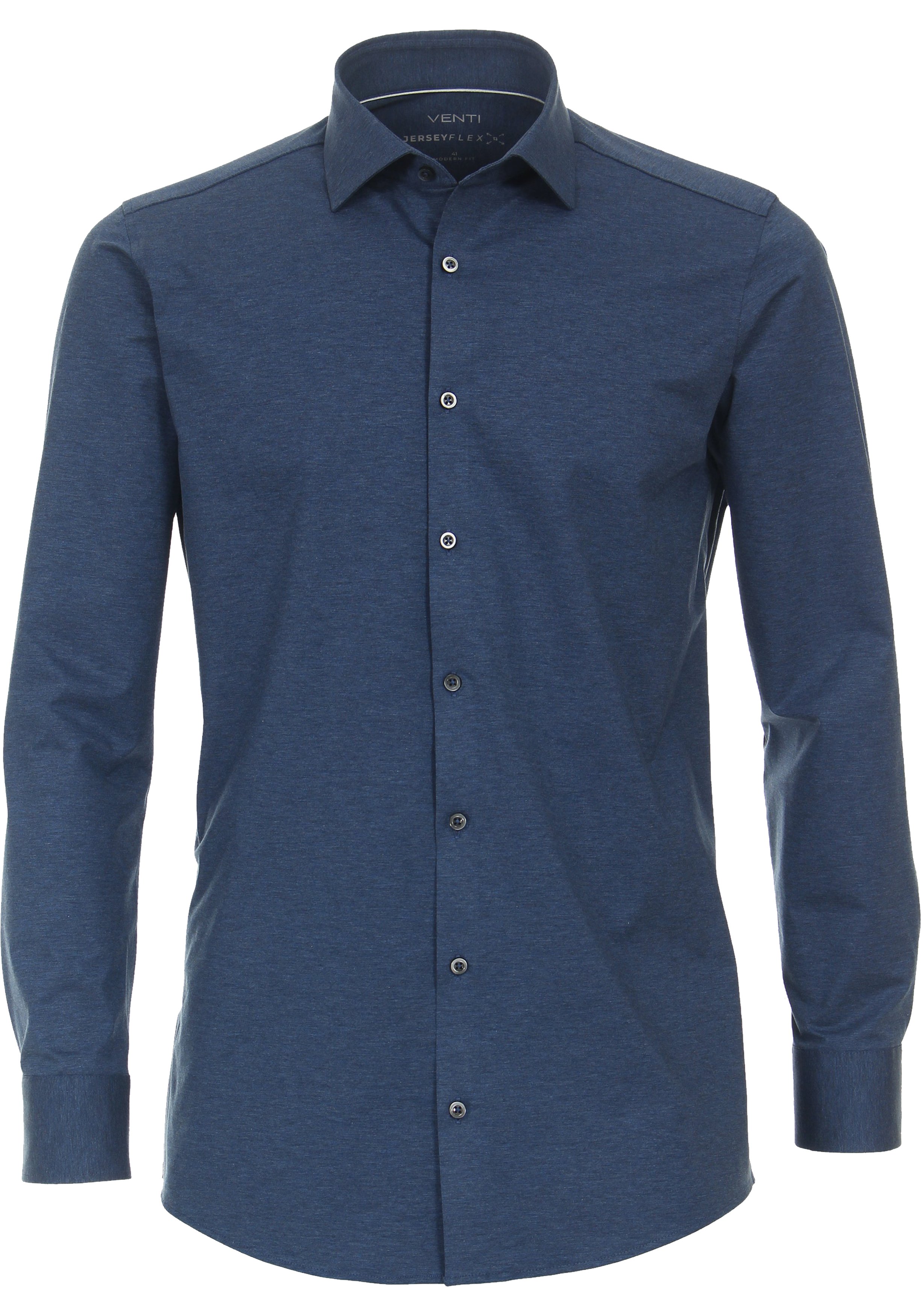 VENTI modern fit overhemd, jersey, blauw