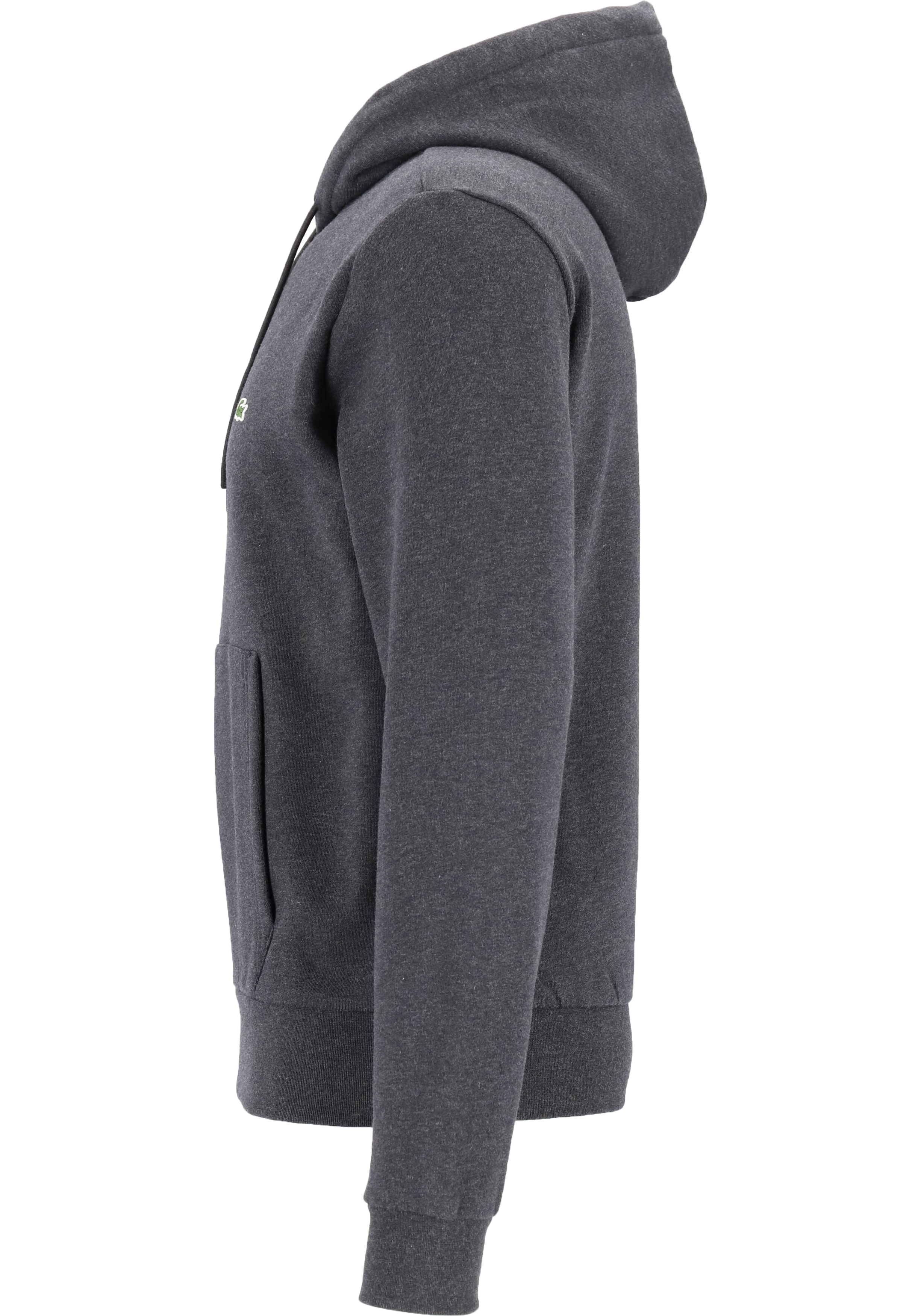 Lacoste heren hoodie sweatshirt, antraciet grijs