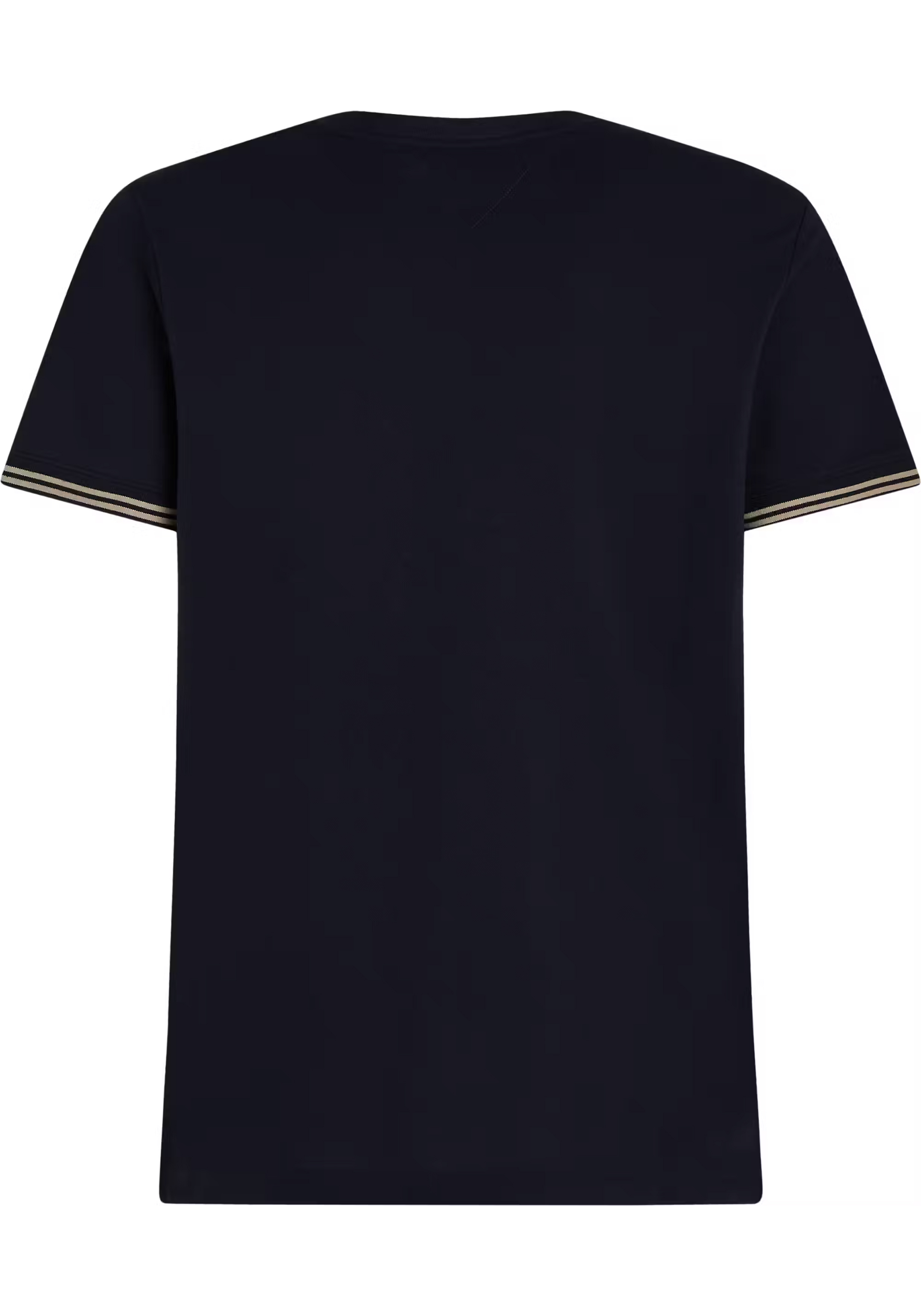 Tommy Hilfiger Performance Tipped Tee, heren T-shirt korte mouw O-hals, donkerblauw