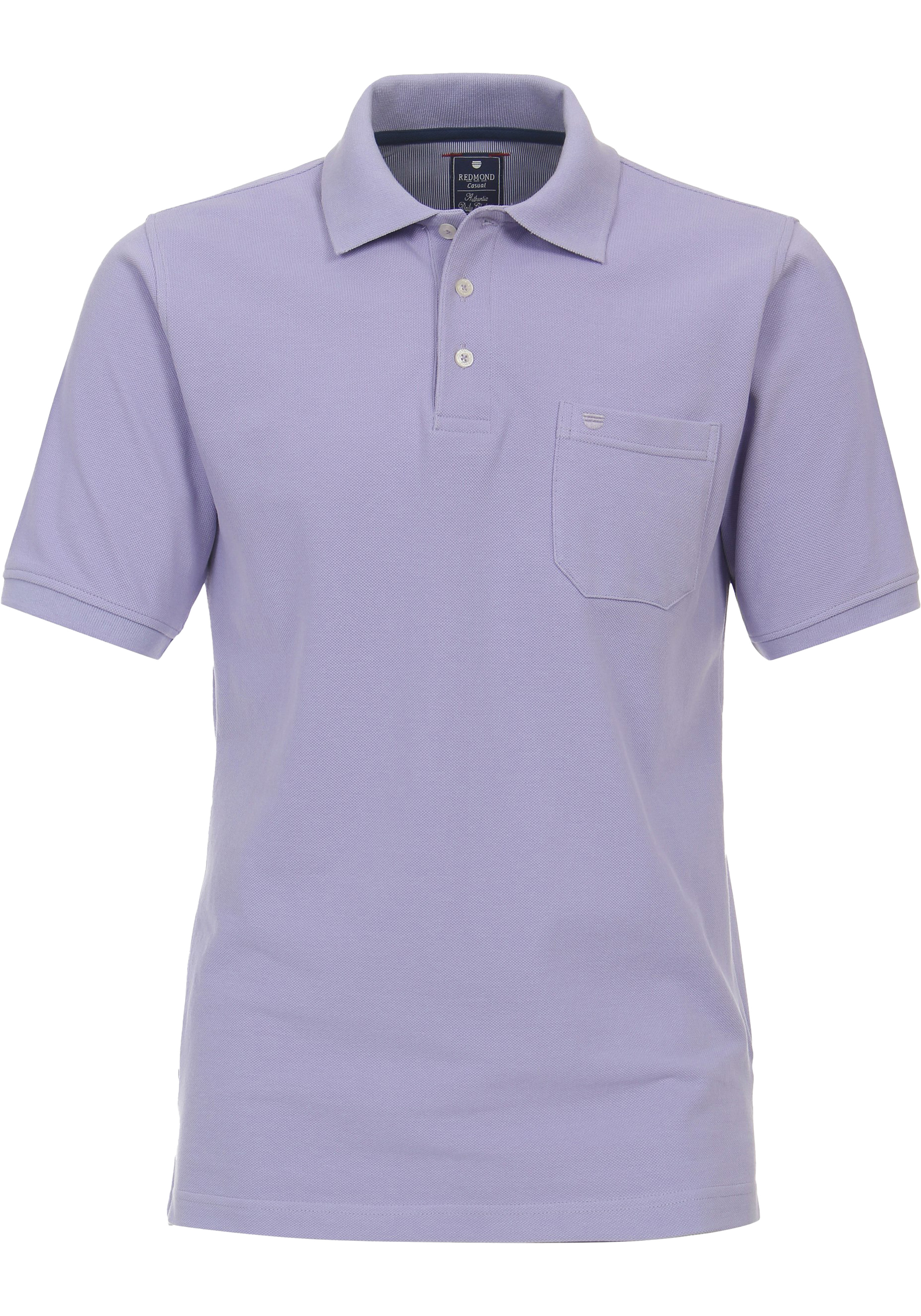 Redmond regular fit heren polo, pique, paars