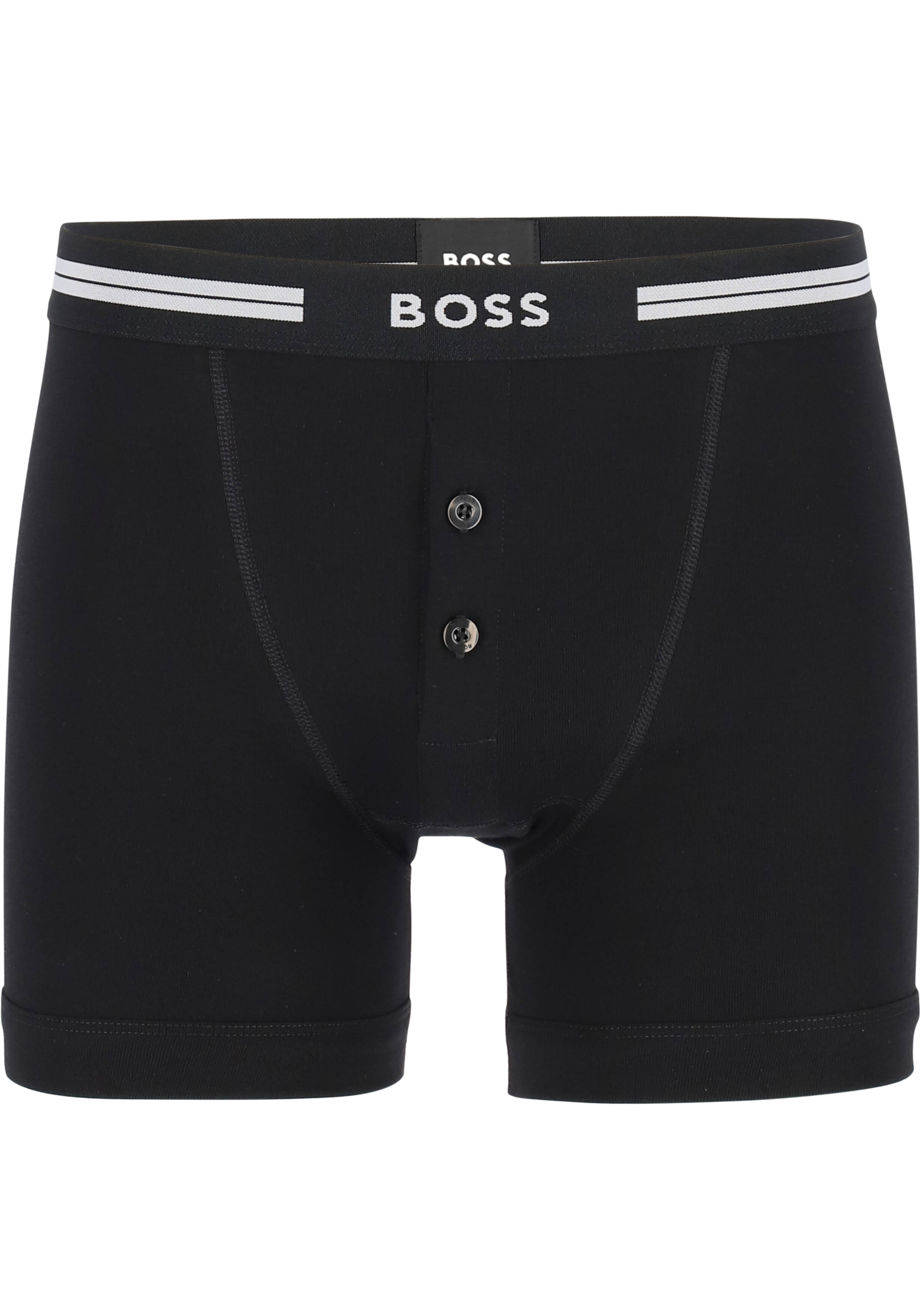 HUGO BOSS Original retro trunk (1-pack), heren boxer normale lengte met gulp, zwart