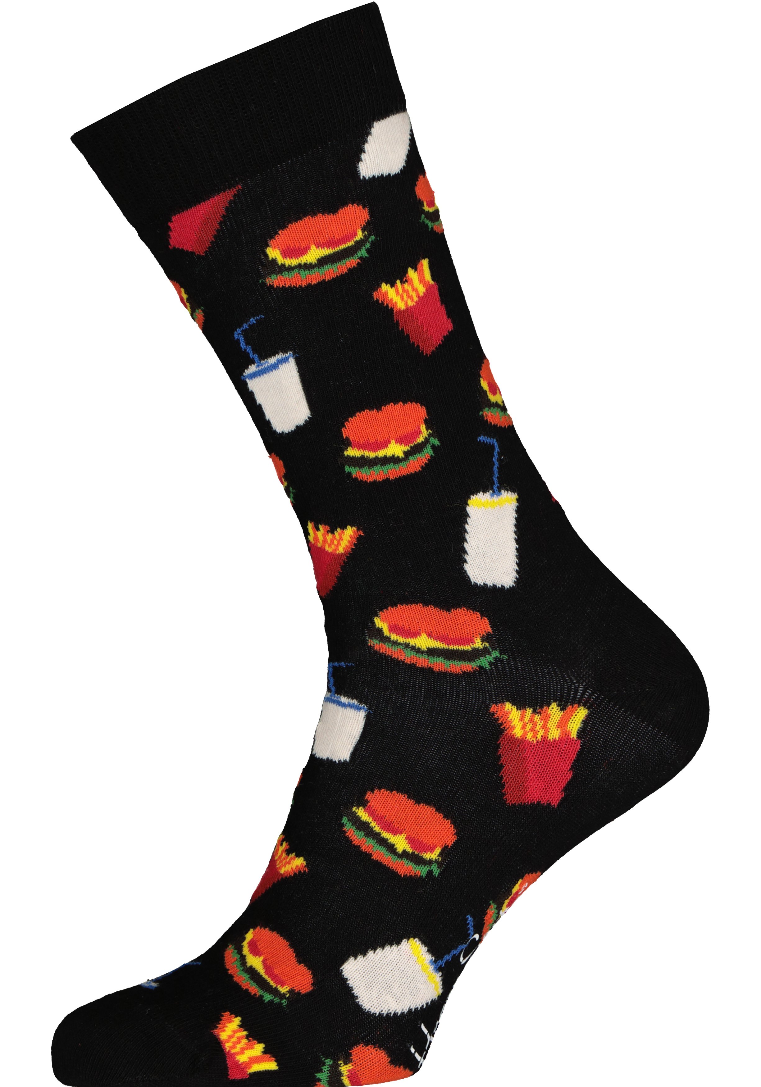 Barbeque cadeauset, vleesmerkijzer en Happy Socks Hamburger