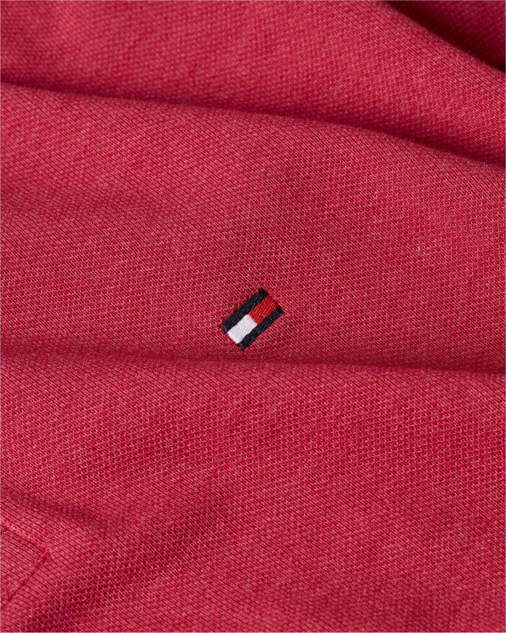 Tommy Hilfiger 1985 Slim Polo, heren poloshirt, roze melange